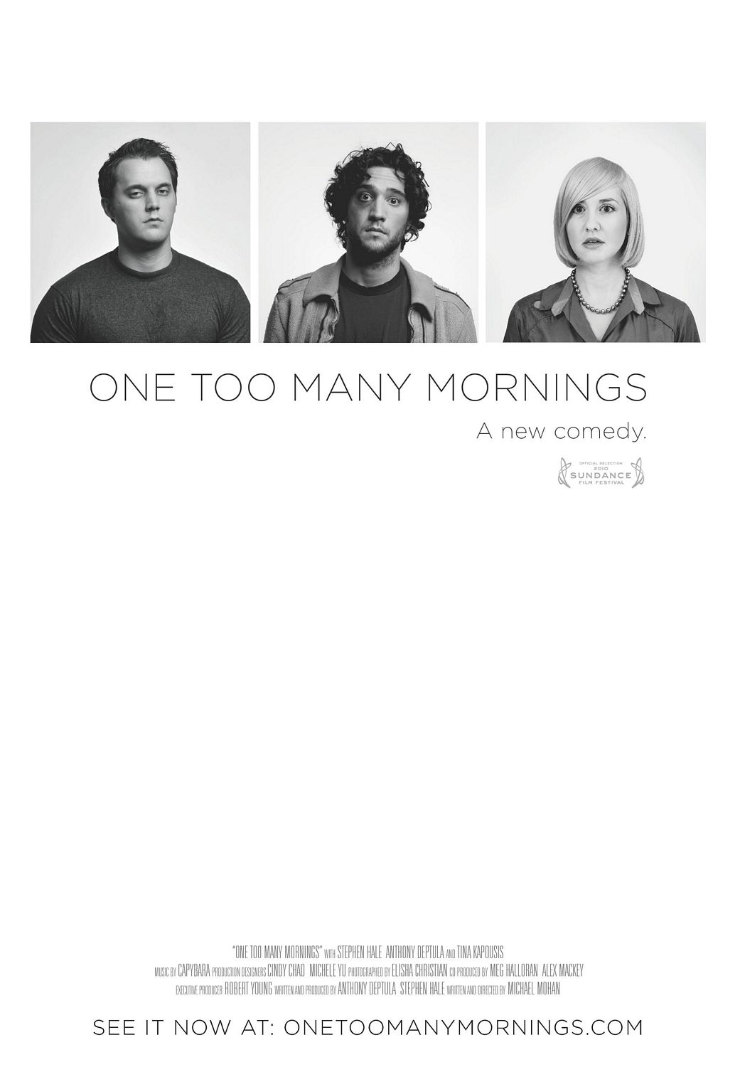 Extra Large Movie Poster Image for One Too Many Mornings 
