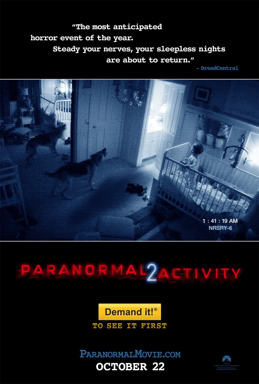 Extra Large Movie Poster Image for Paranormal Activity 2 