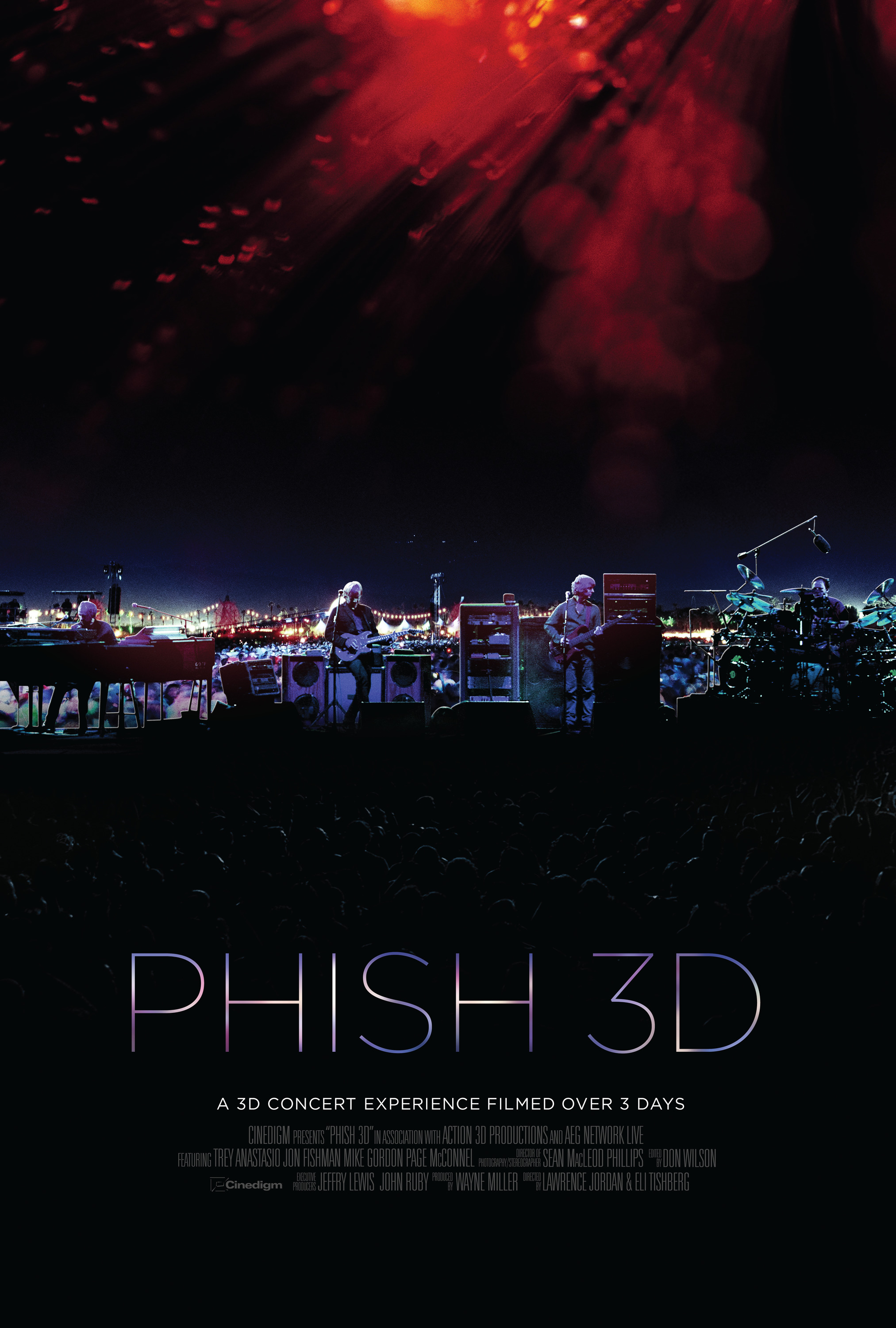 Mega Sized Movie Poster Image for Phish 3D 