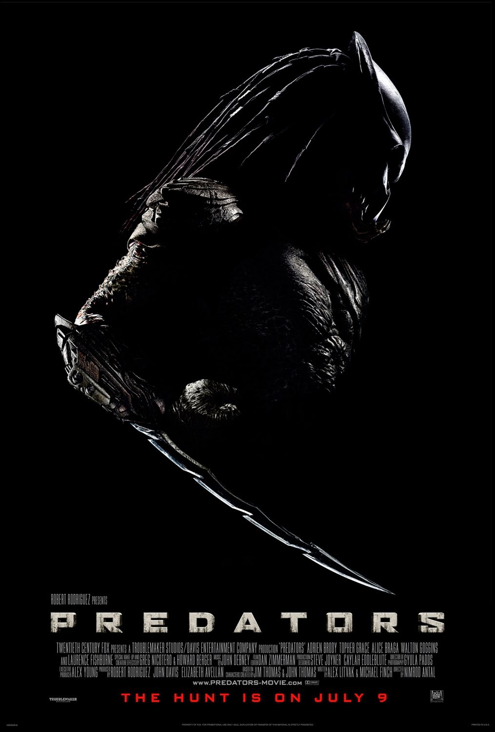 Extra Large Movie Poster Image for Predators (#1 of 6)