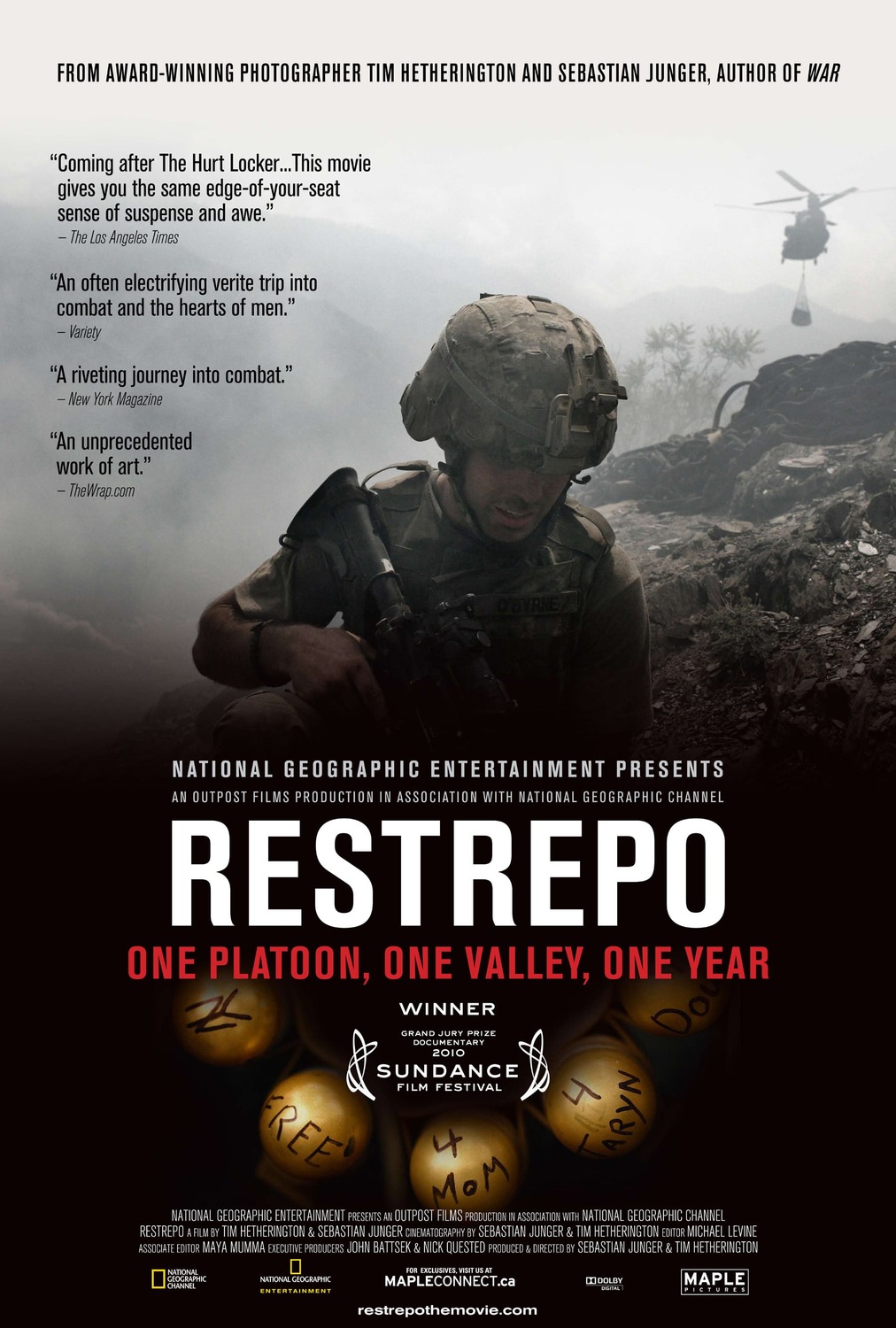 Extra Large Movie Poster Image for Restrepo (#1 of 2)