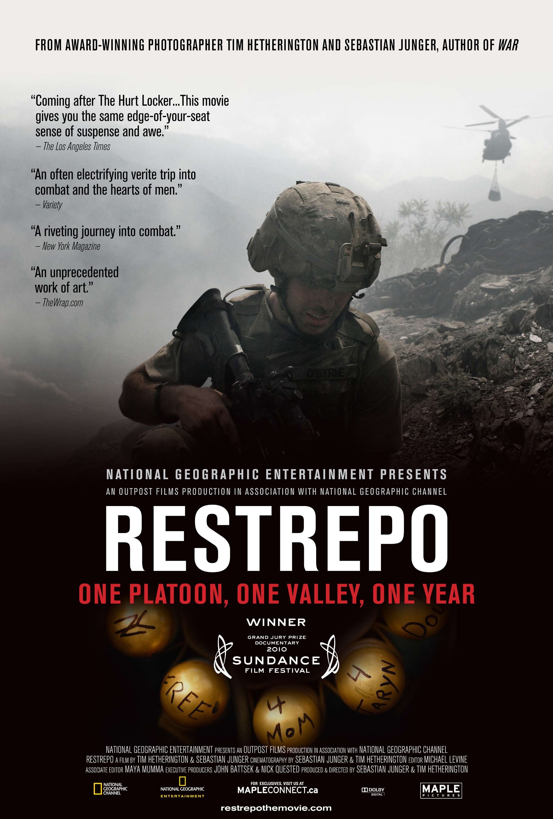Mega Sized Movie Poster Image for Restrepo (#1 of 2)