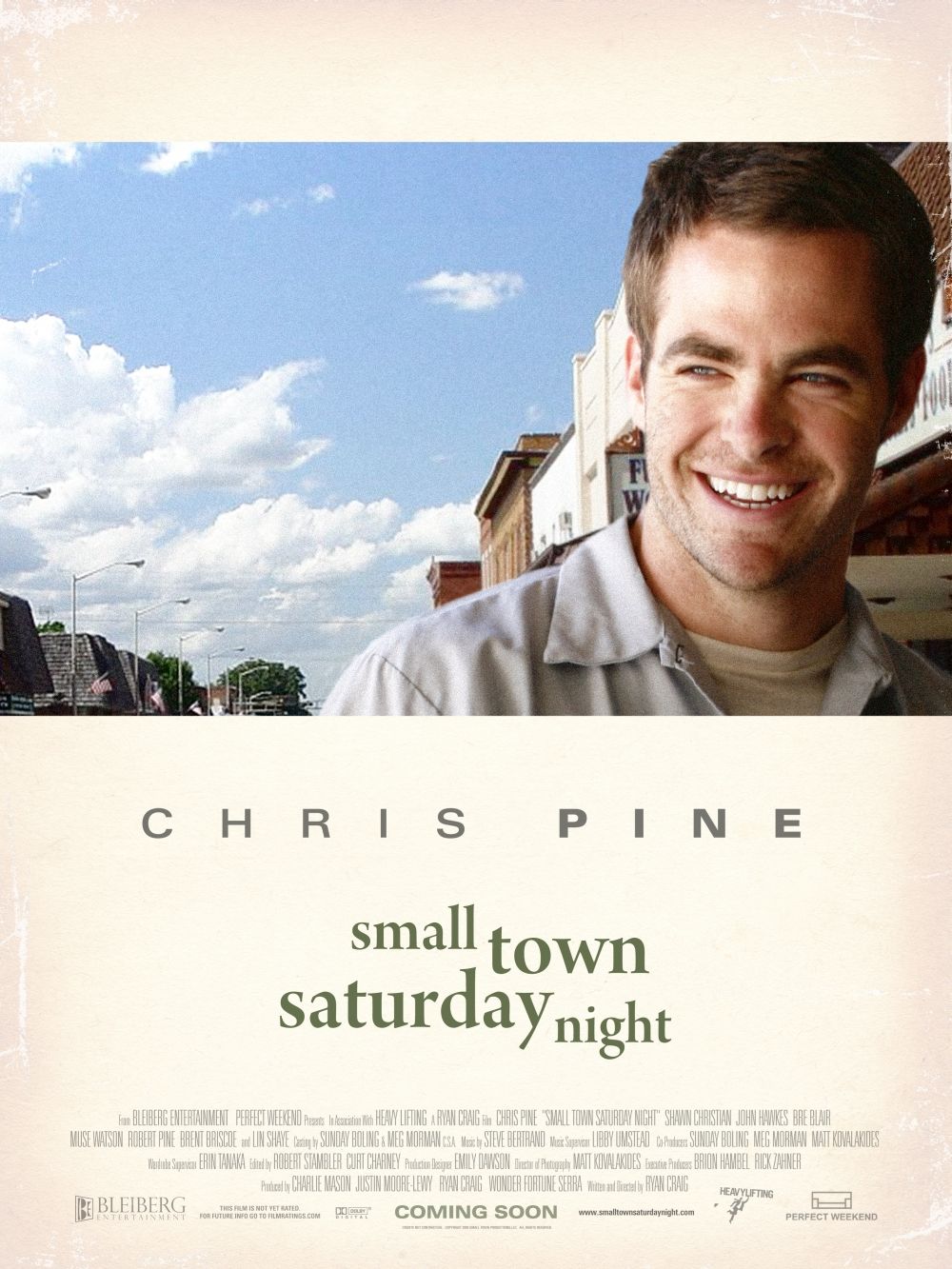 Extra Large Movie Poster Image for Small Town Saturday Night 