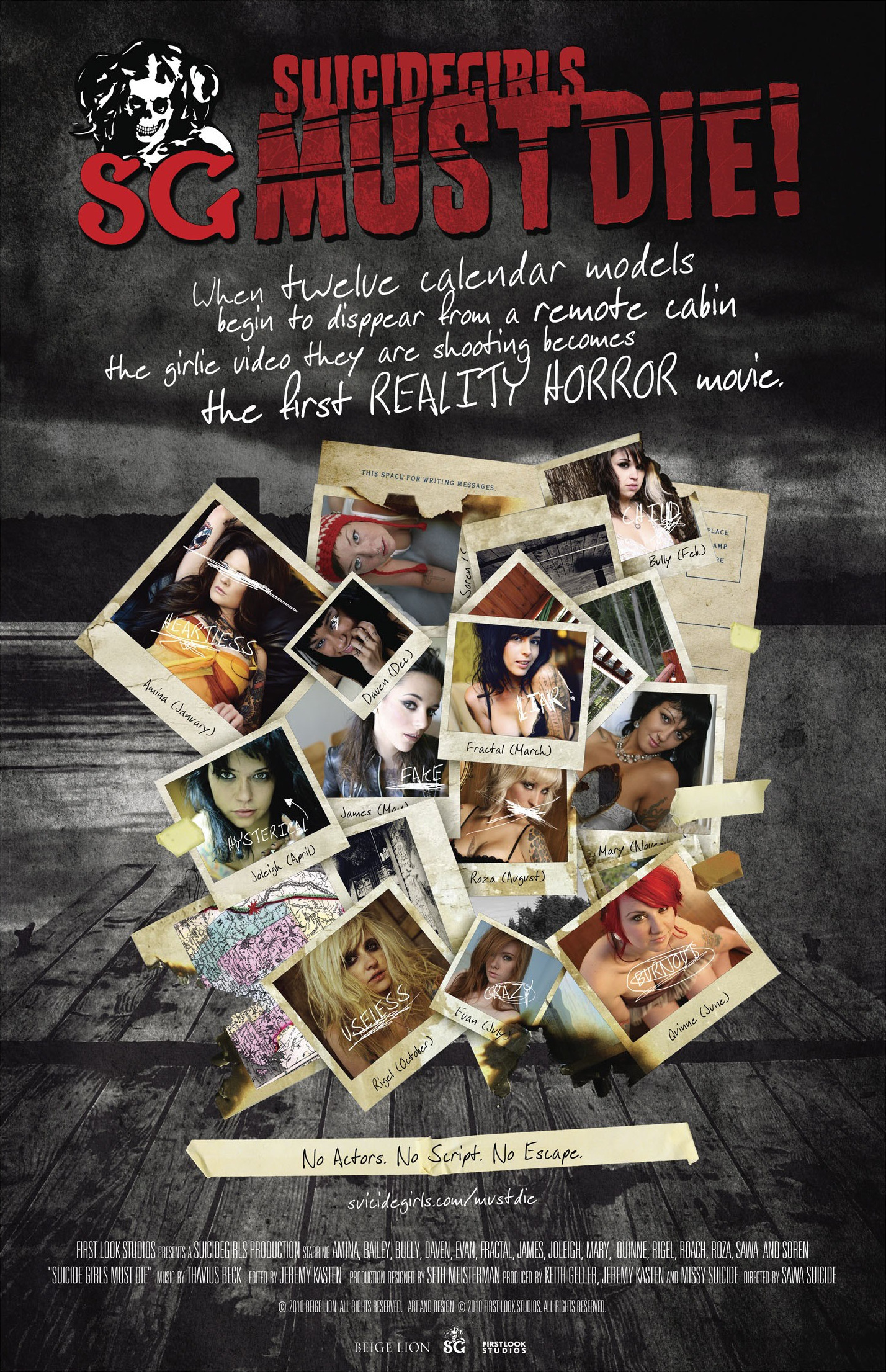 Mega Sized Movie Poster Image for SuicideGirls Must Die! 