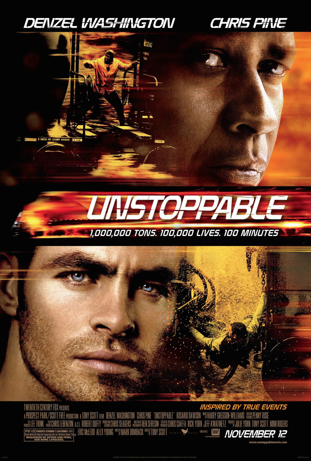 Extra Large Movie Poster Image for Unstoppable (#2 of 8)