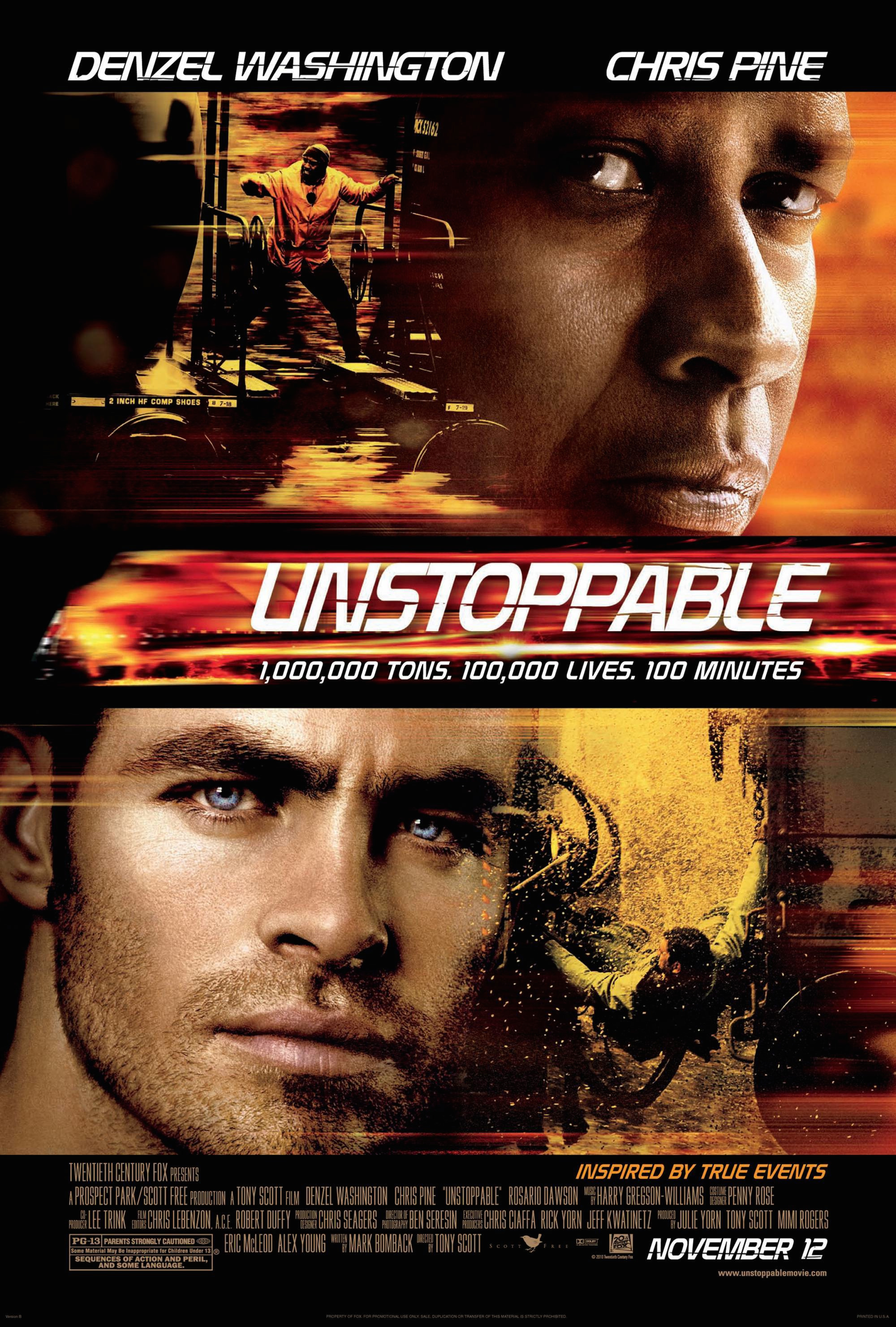 Mega Sized Movie Poster Image for Unstoppable (#2 of 8)