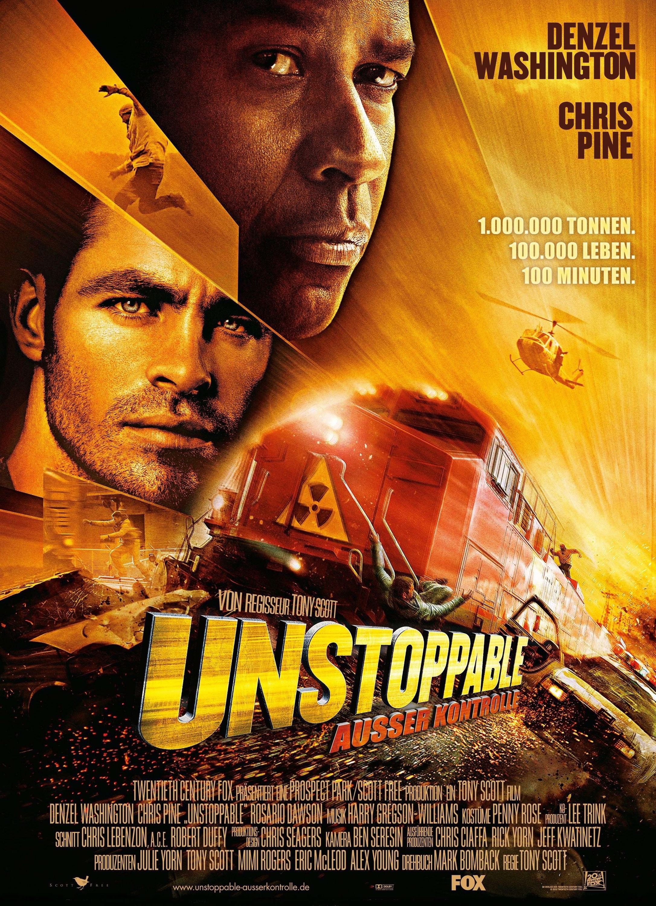 Mega Sized Movie Poster Image for Unstoppable (#8 of 8)
