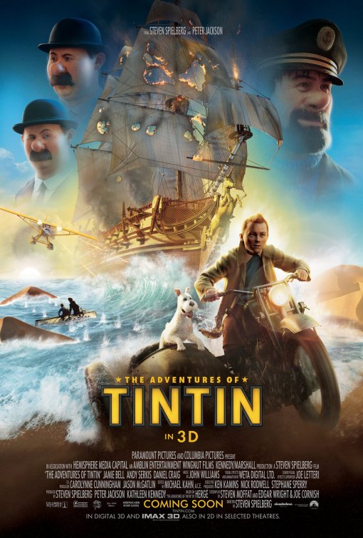 The Adventures of Tintin: The Secret of the Unicorn Movie Poster