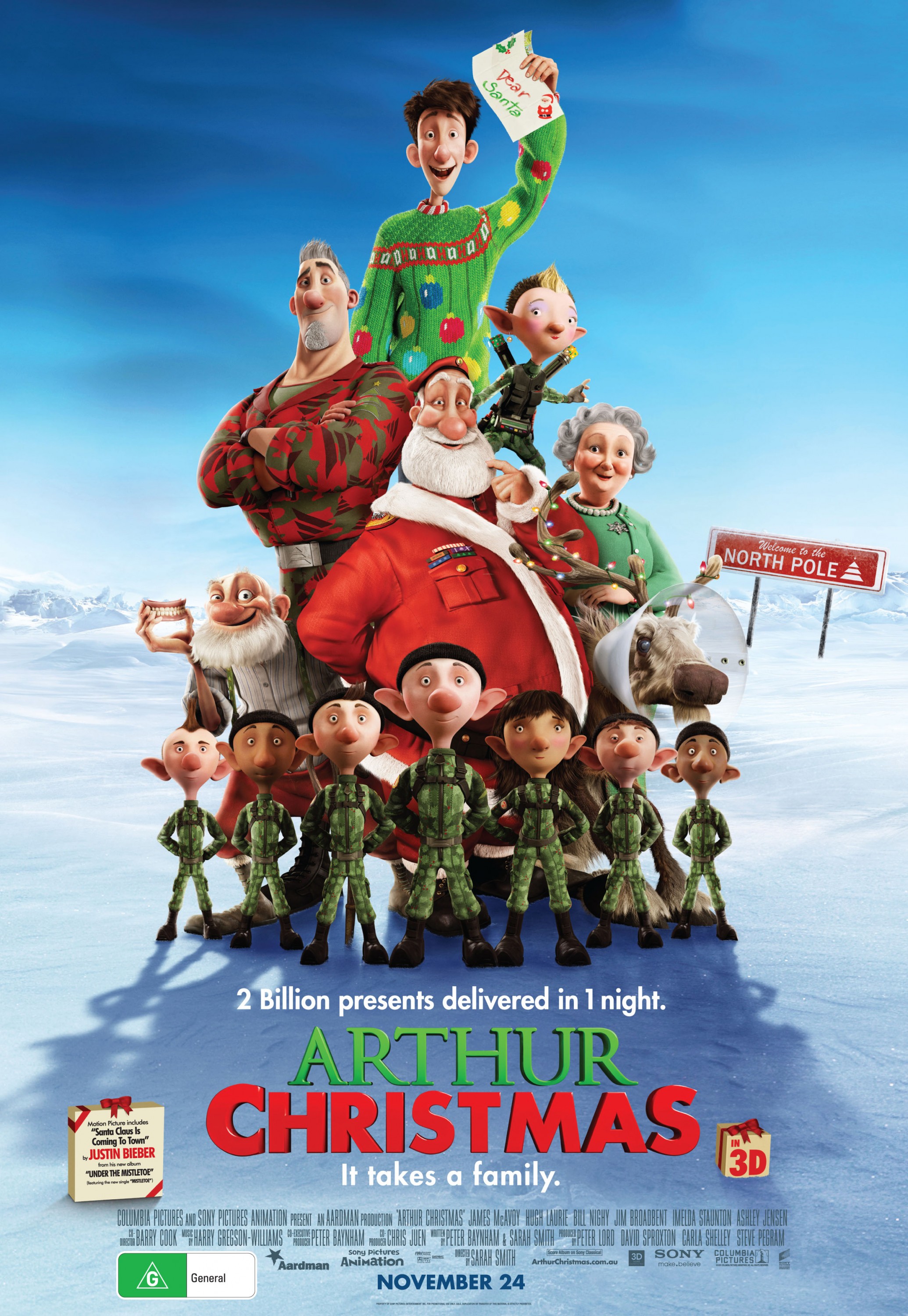 Mega Sized Movie Poster Image for Arthur Christmas (#4 of 10)