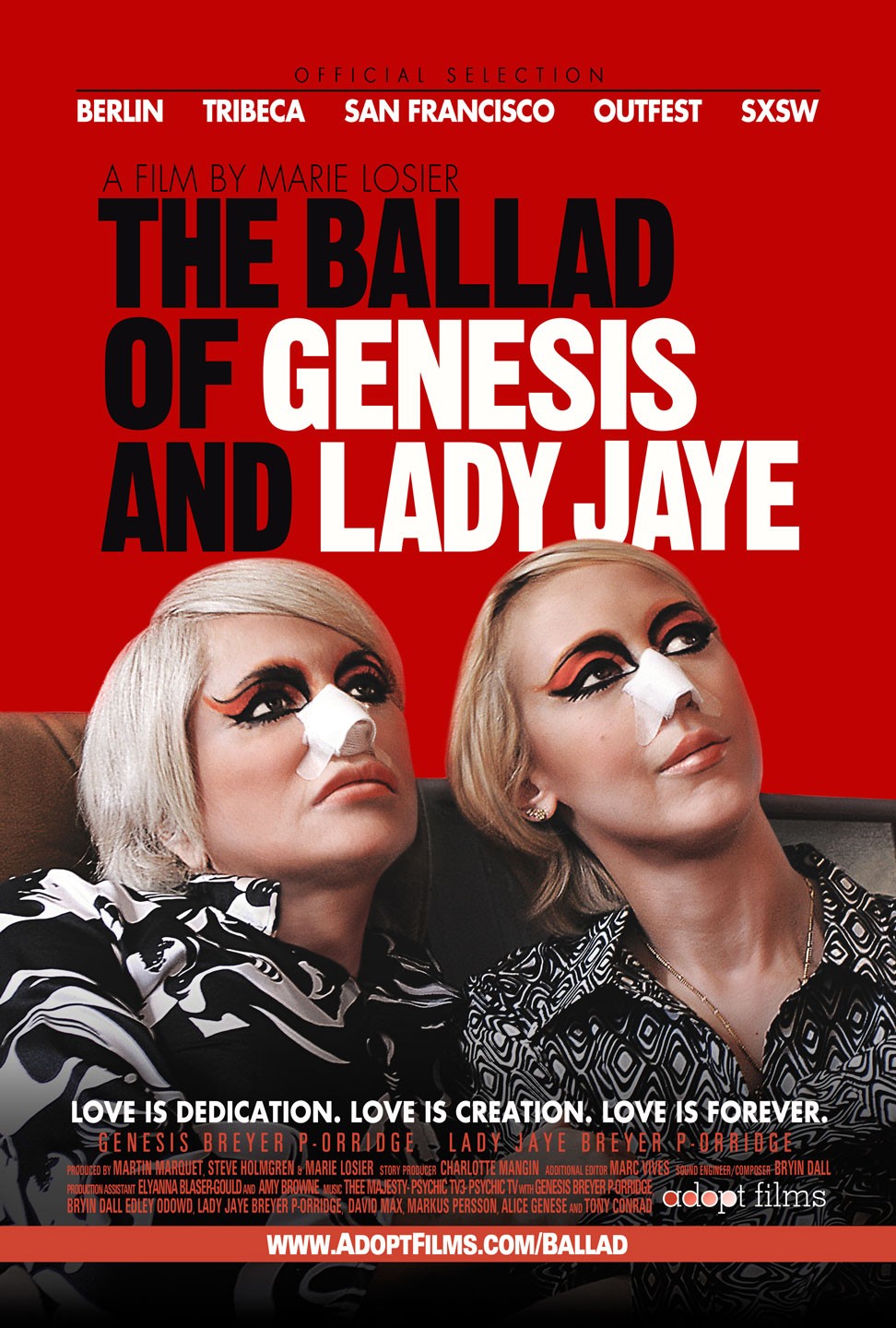 Extra Large Movie Poster Image for The Ballad of Genesis and Lady Jaye 