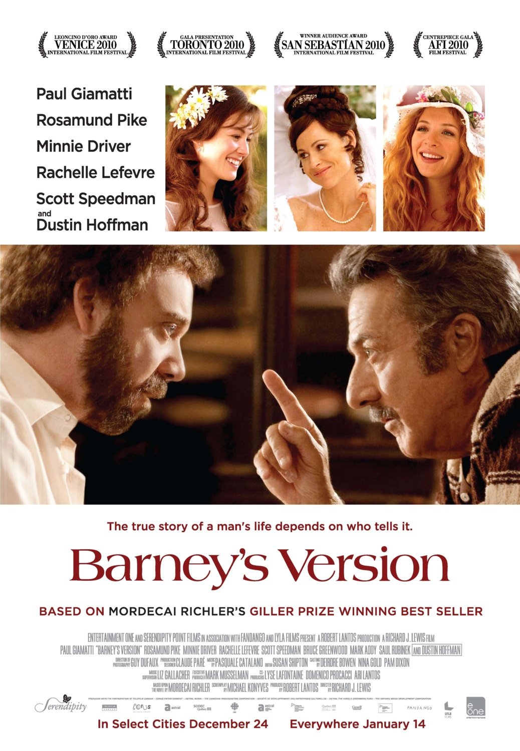 Extra Large Movie Poster Image for Barney's Version (#1 of 5)