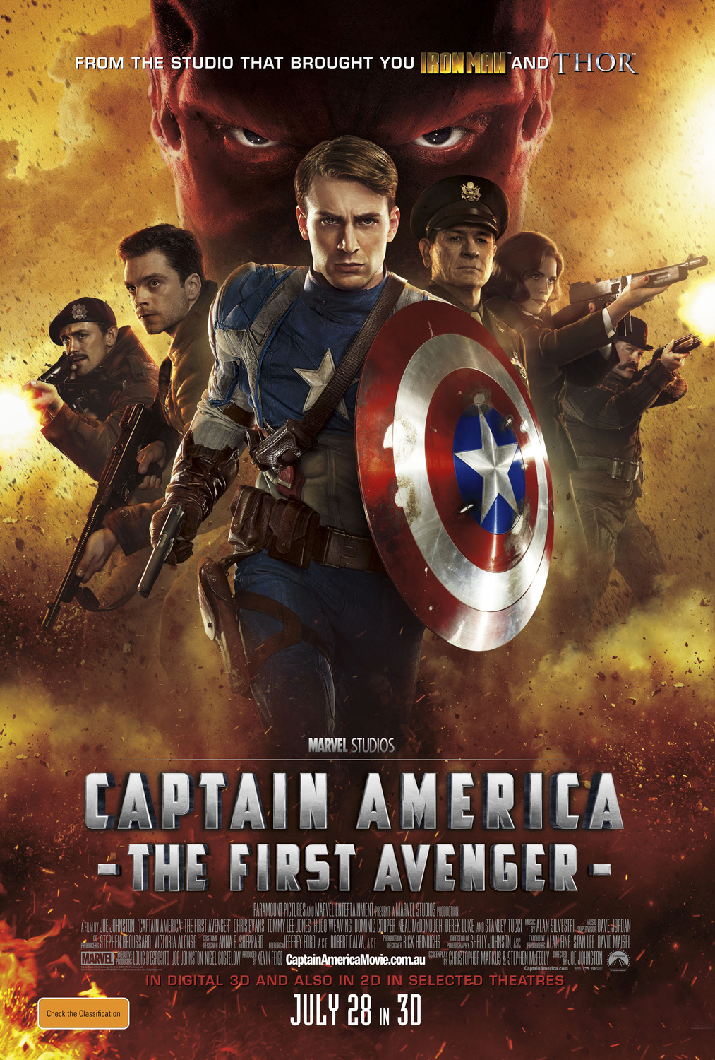 Extra Large Movie Poster Image for Captain America: The First Avenger (#3 of 6)