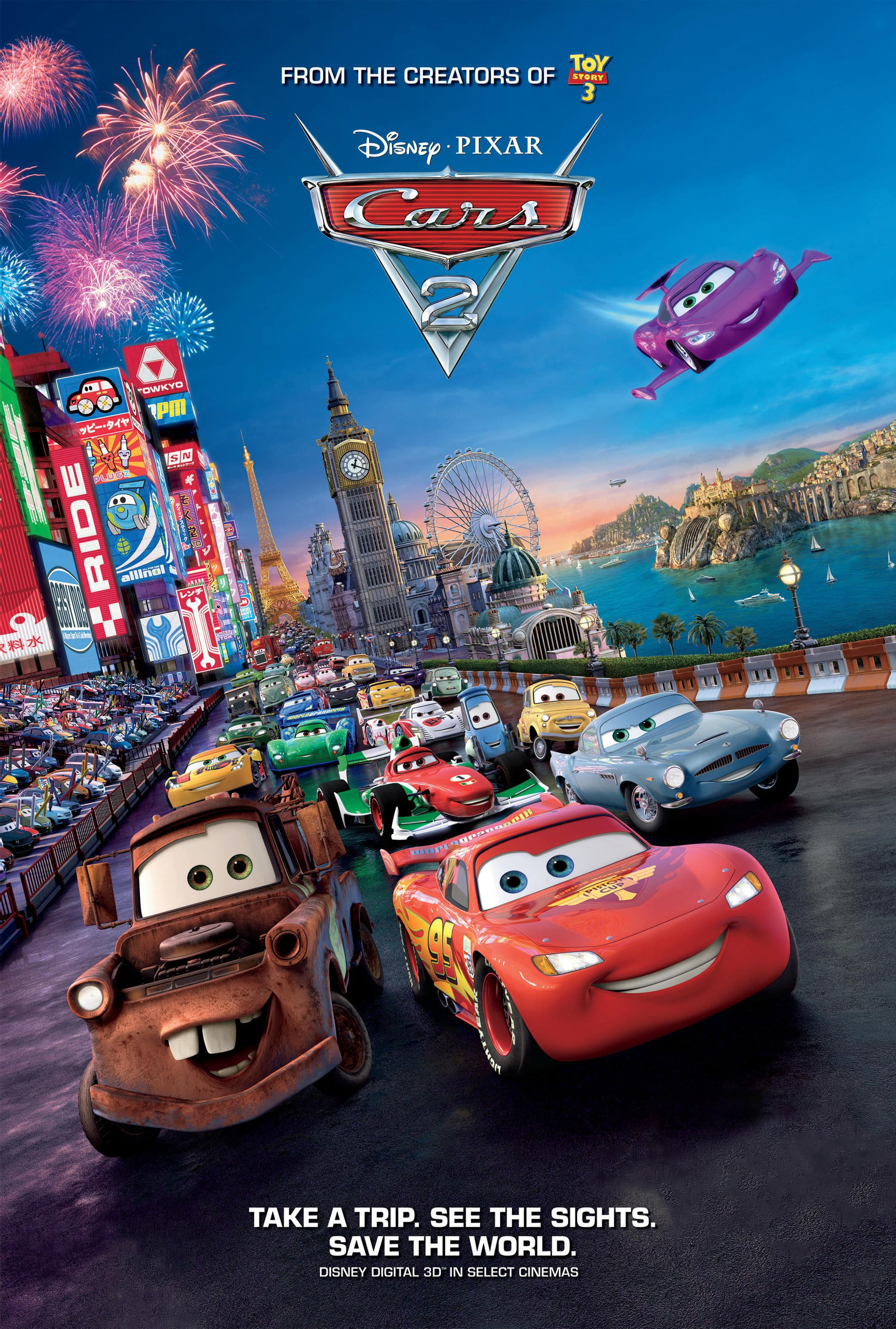 Mega Sized Movie Poster Image for Cars 2 (#18 of 18)