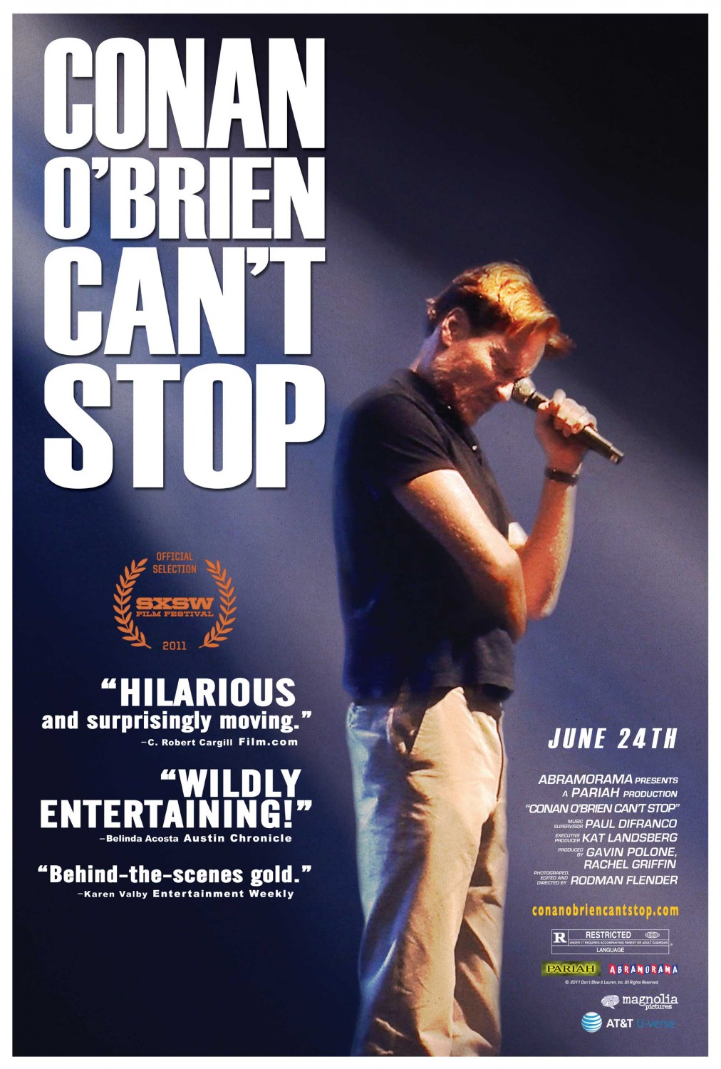 Extra Large Movie Poster Image for Conan O'Brien Can't Stop 