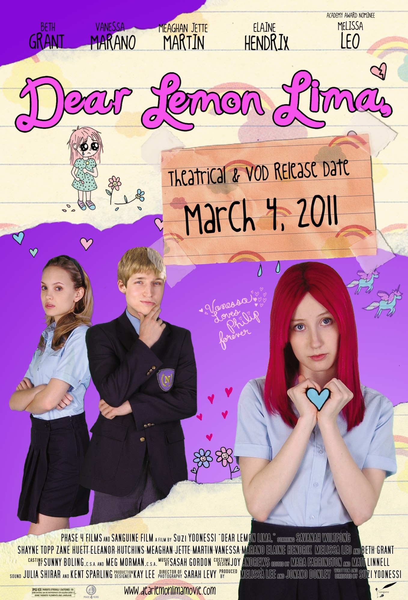 Mega Sized Movie Poster Image for Dear Lemon Lima (#2 of 2)