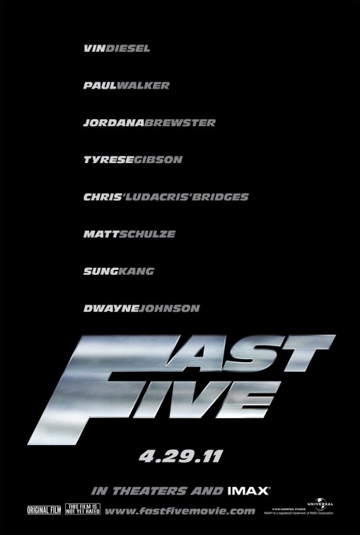 Fast Five Movie Poster (#1 of 12) - IMP Awards