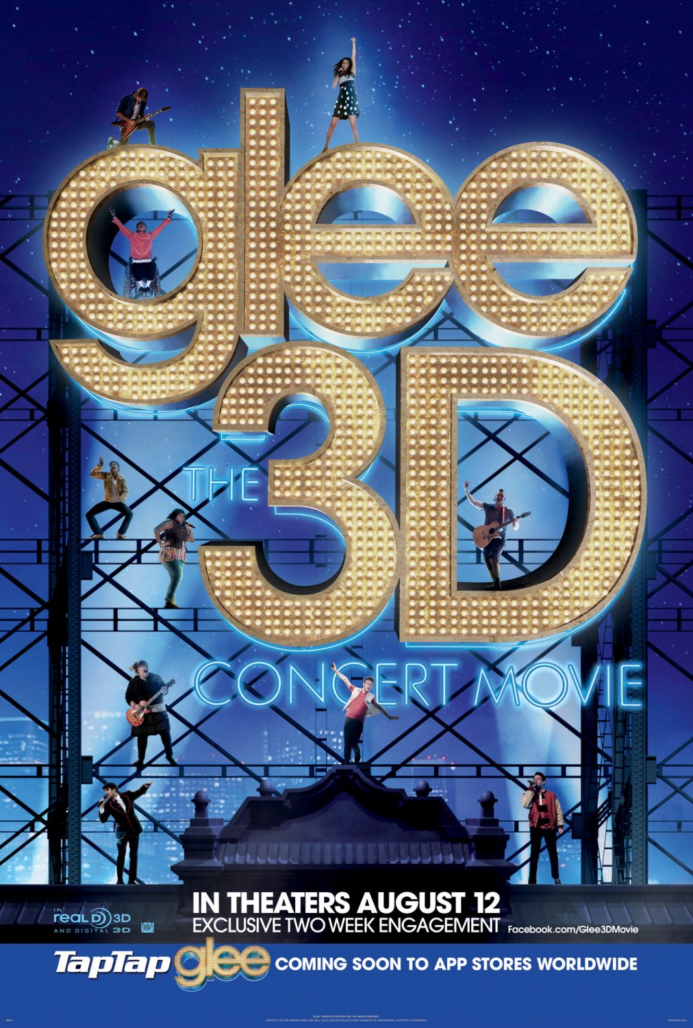 Extra Large Movie Poster Image for Glee: The 3D Concert Movie (#1 of 2)