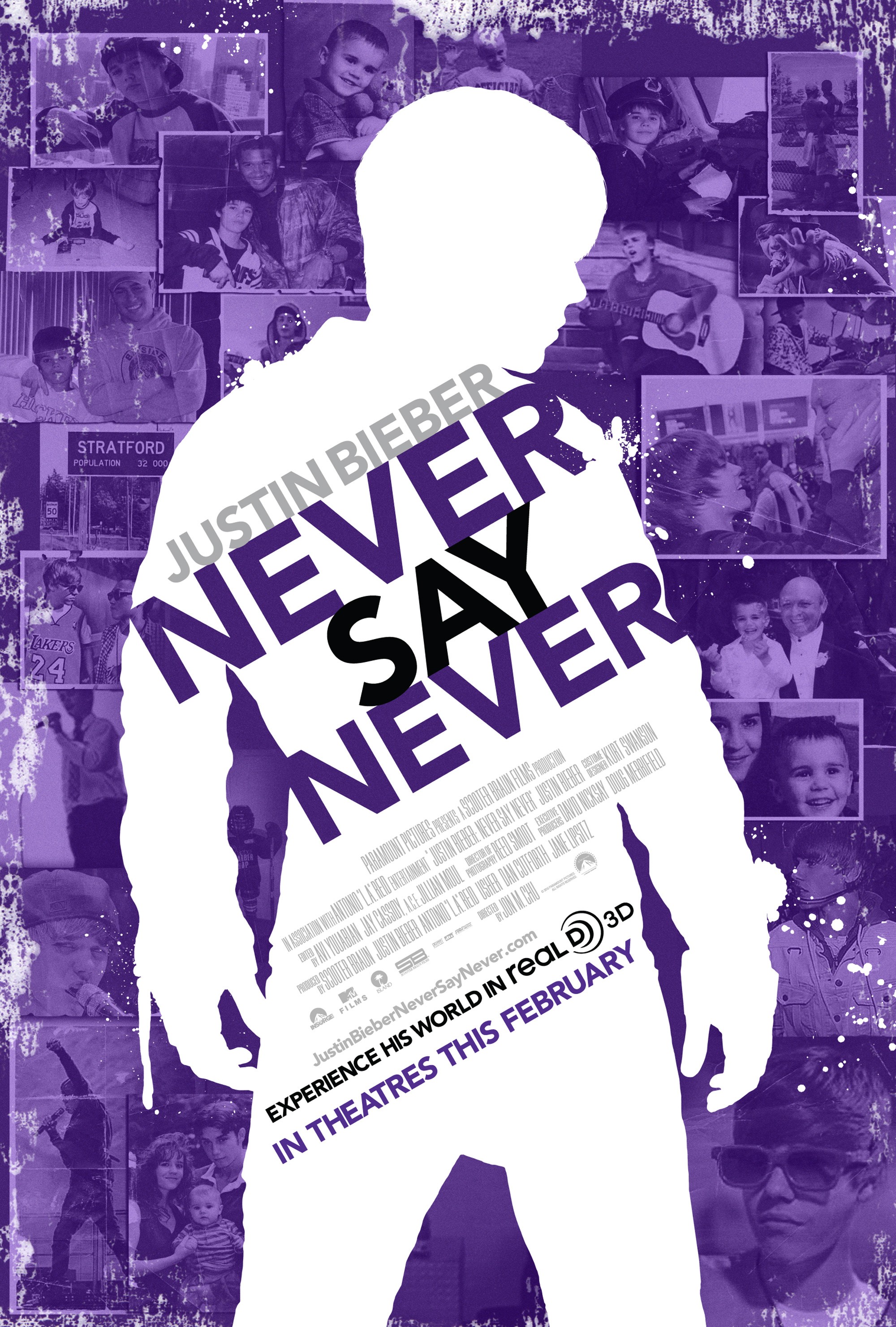 Mega Sized Movie Poster Image for Justin Bieber: Never Say Never (#2 of 4)