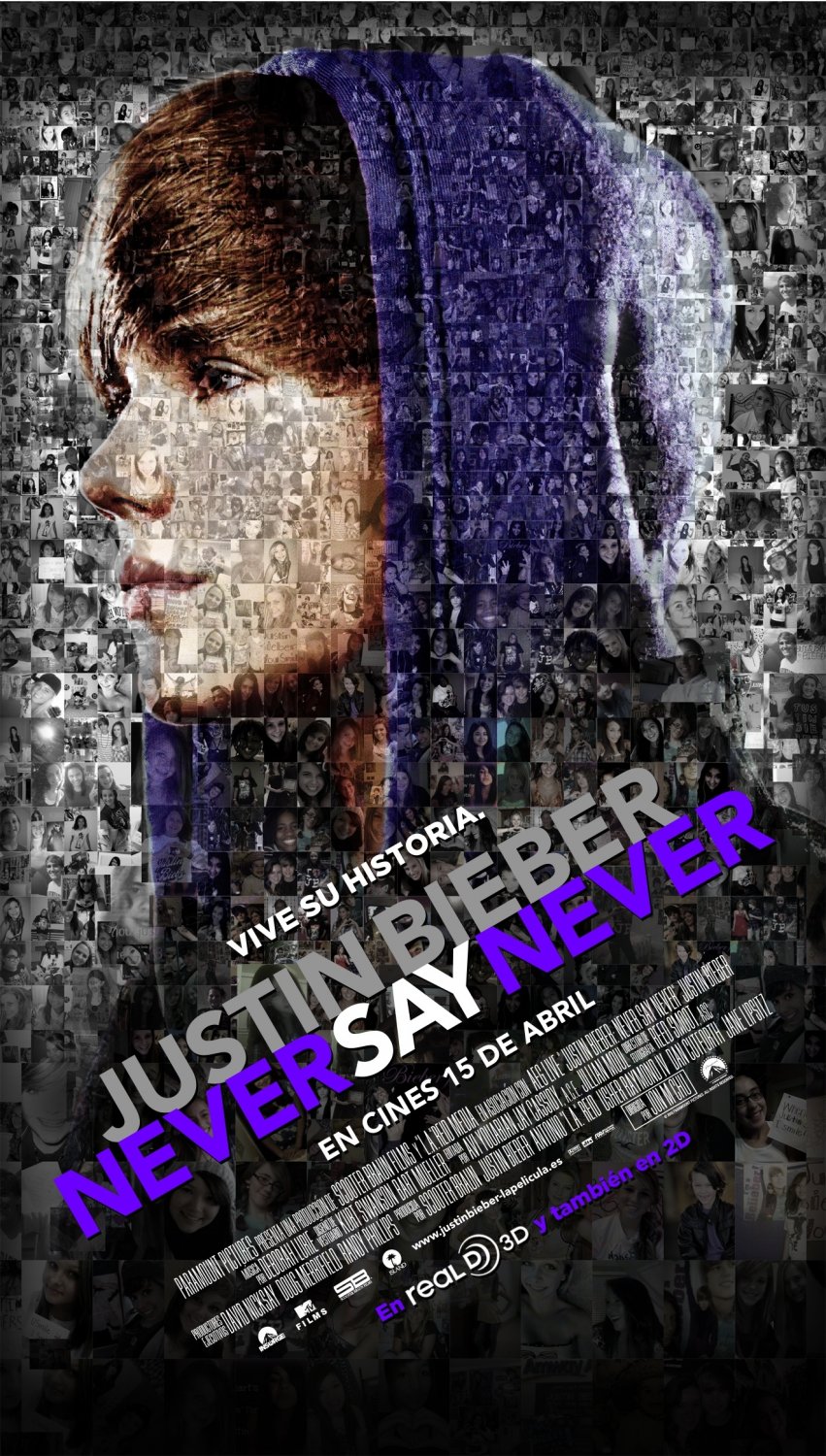 Extra Large Movie Poster Image for Justin Bieber: Never Say Never (#4 of 4)