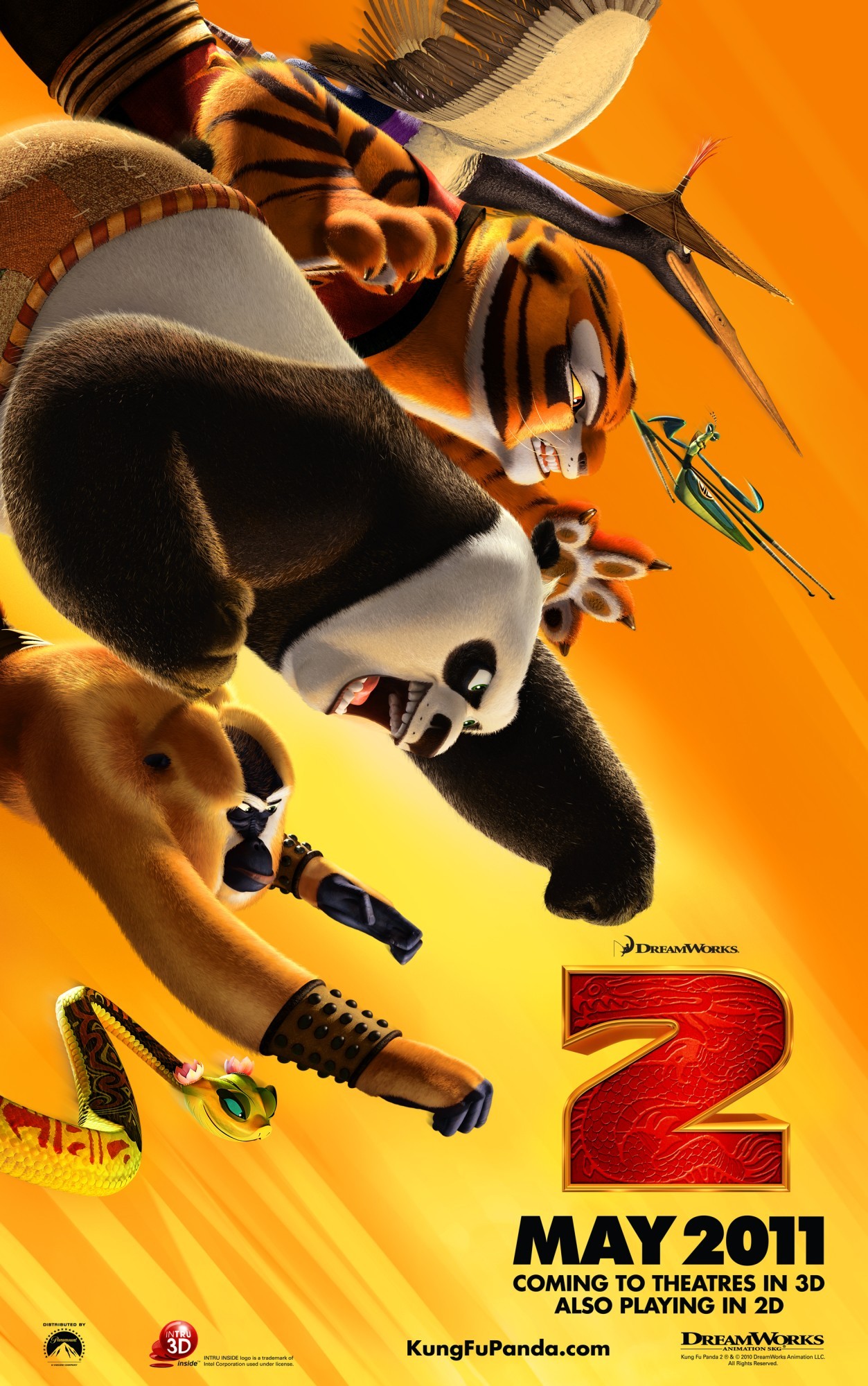 Mega Sized Movie Poster Image for Kung Fu Panda 2 (#3 of 8)