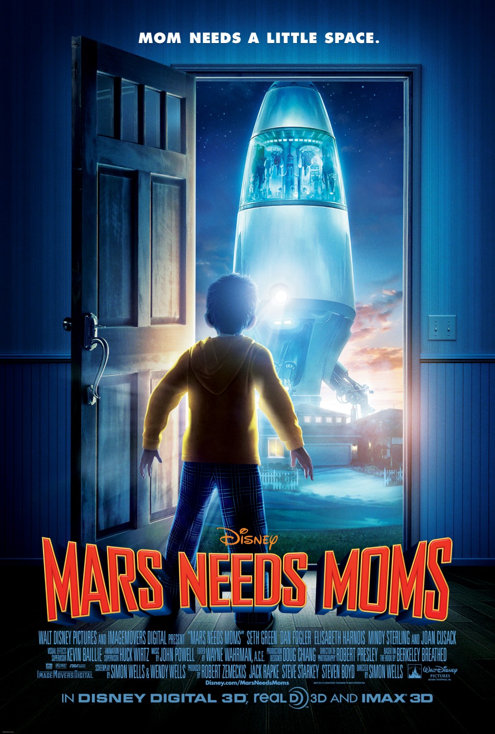 Extra Large Movie Poster Image for Mars Needs Moms! (#1 of 6)