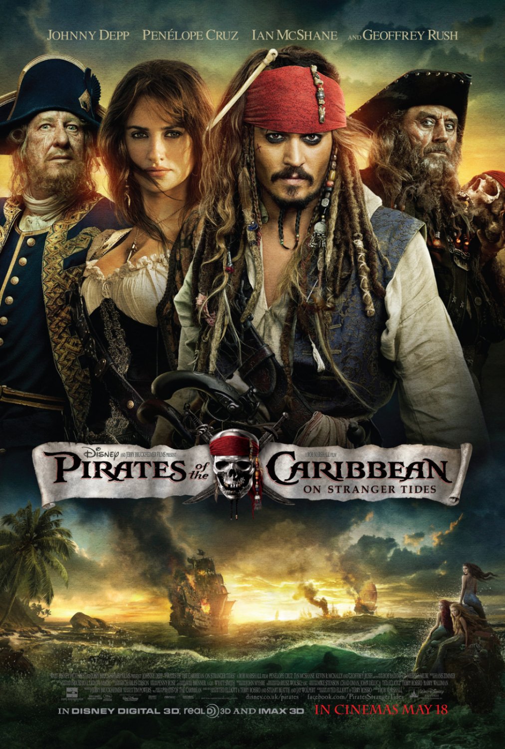 Extra Large Movie Poster Image for Pirates of the Caribbean: On Stranger Tides (#9 of 14)