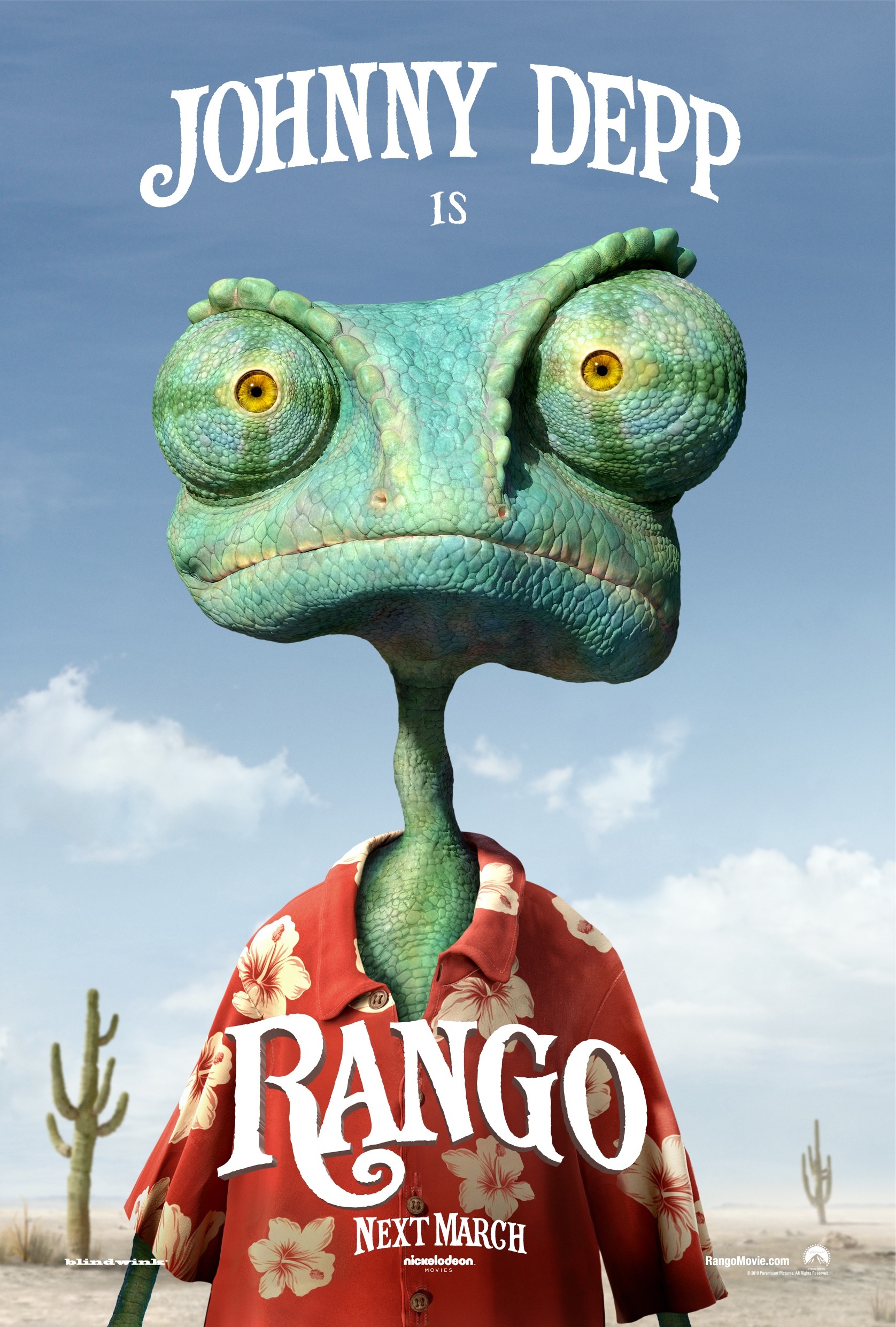 Mega Sized Movie Poster Image for Rango (#1 of 3)
