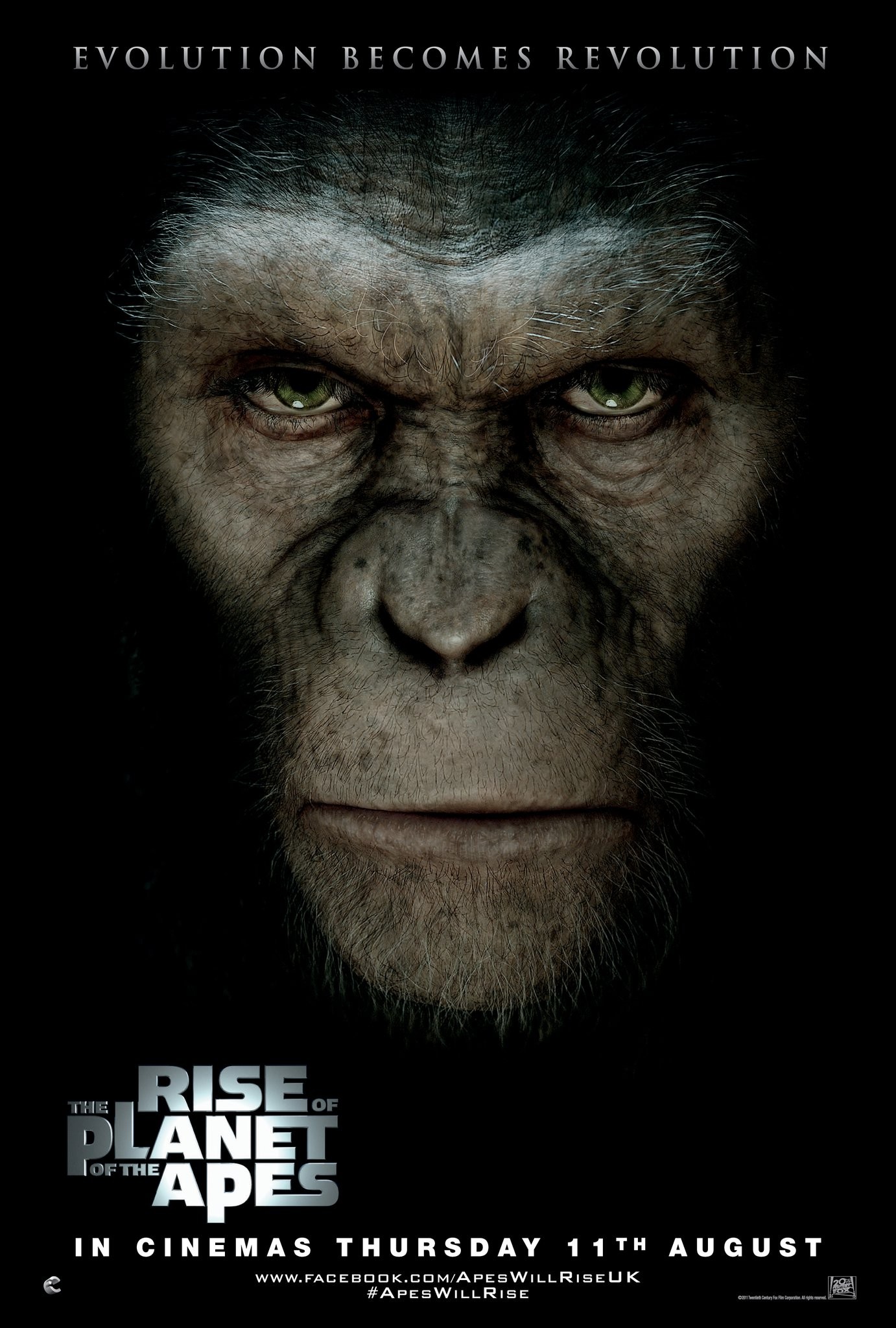 Mega Sized Movie Poster Image for Rise of the Planet of the Apes (#3 of 11)