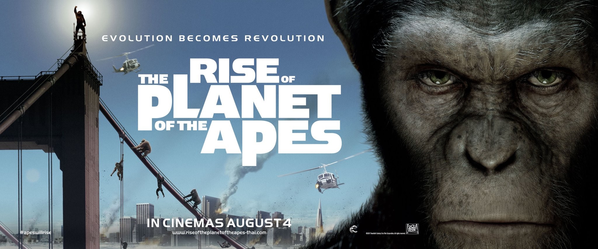 Mega Sized Movie Poster Image for Rise of the Planet of the Apes (#5 of 11)