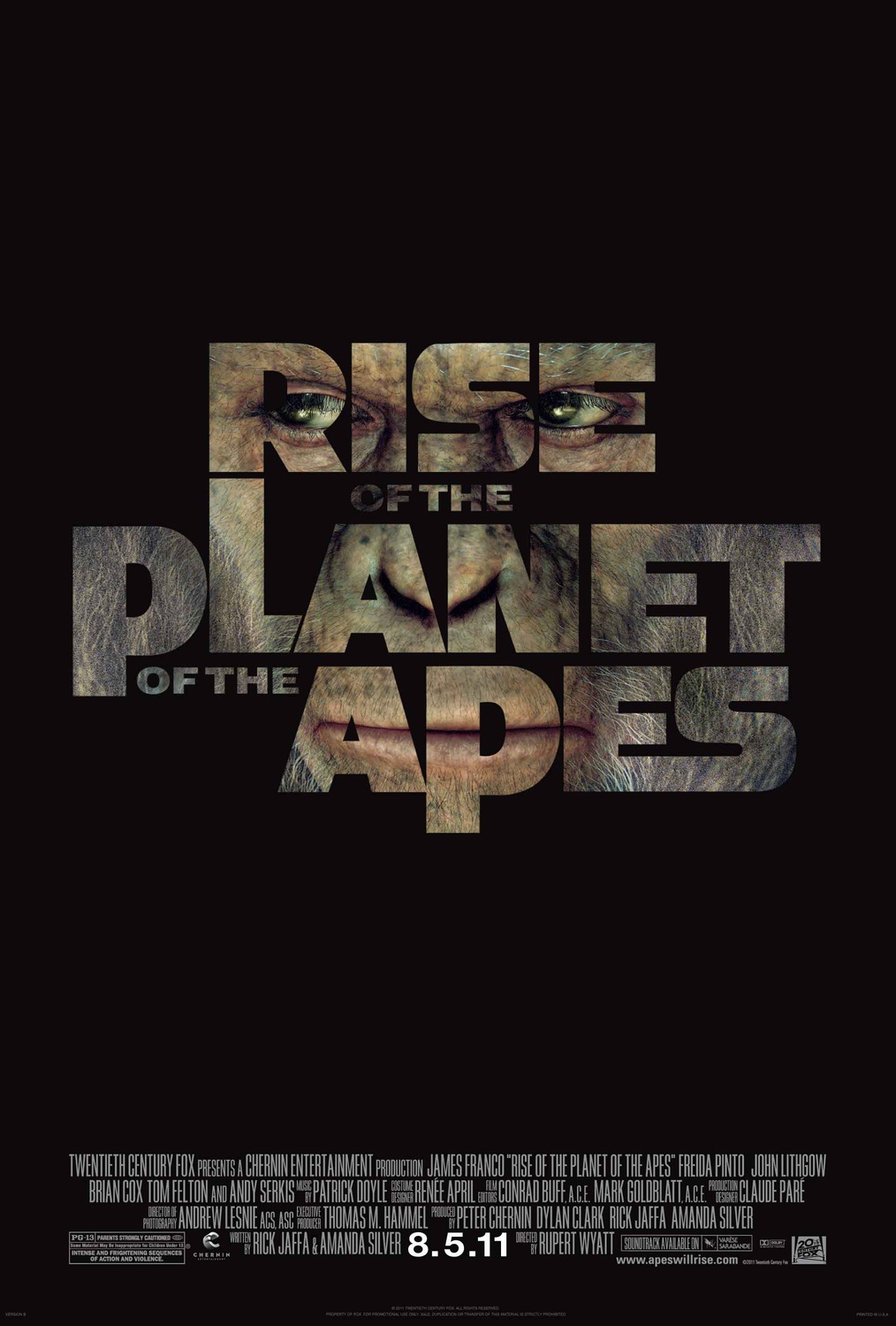 Extra Large Movie Poster Image for Rise of the Planet of the Apes (#1 of 11)