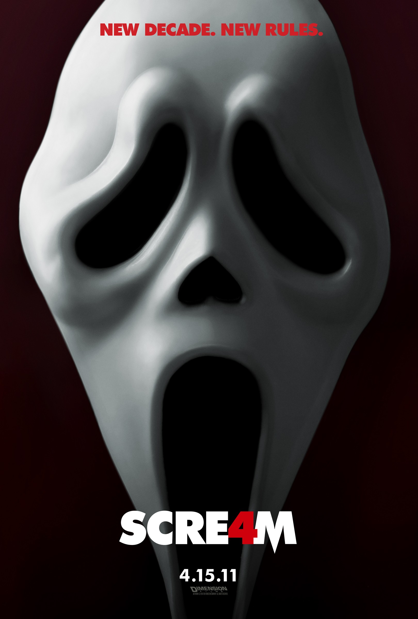 Mega Sized Movie Poster Image for Scream 4 (#1 of 5)