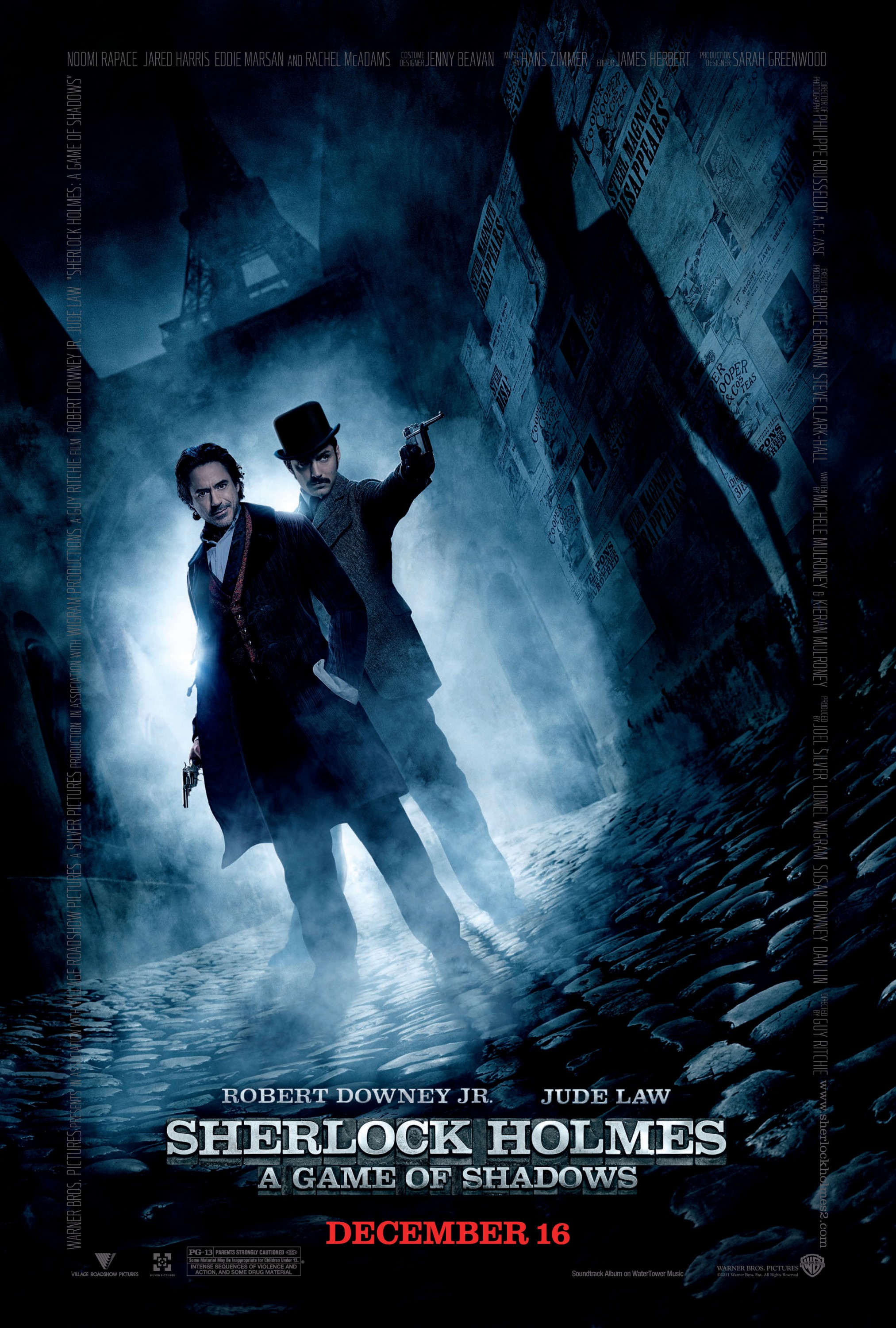 Mega Sized Movie Poster Image for Sherlock Holmes: A Game of Shadows (#12 of 18)
