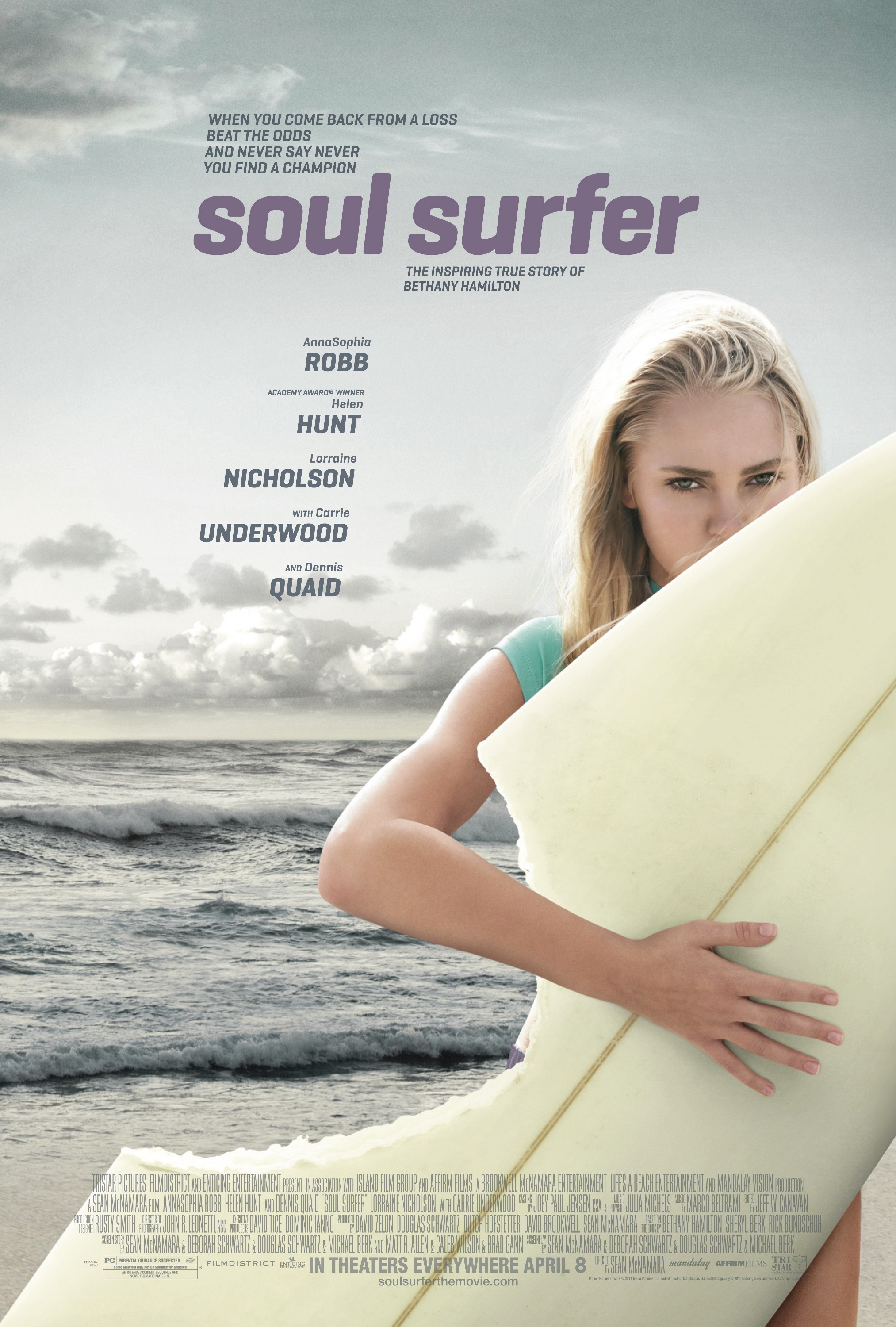 Mega Sized Movie Poster Image for Soul Surfer 