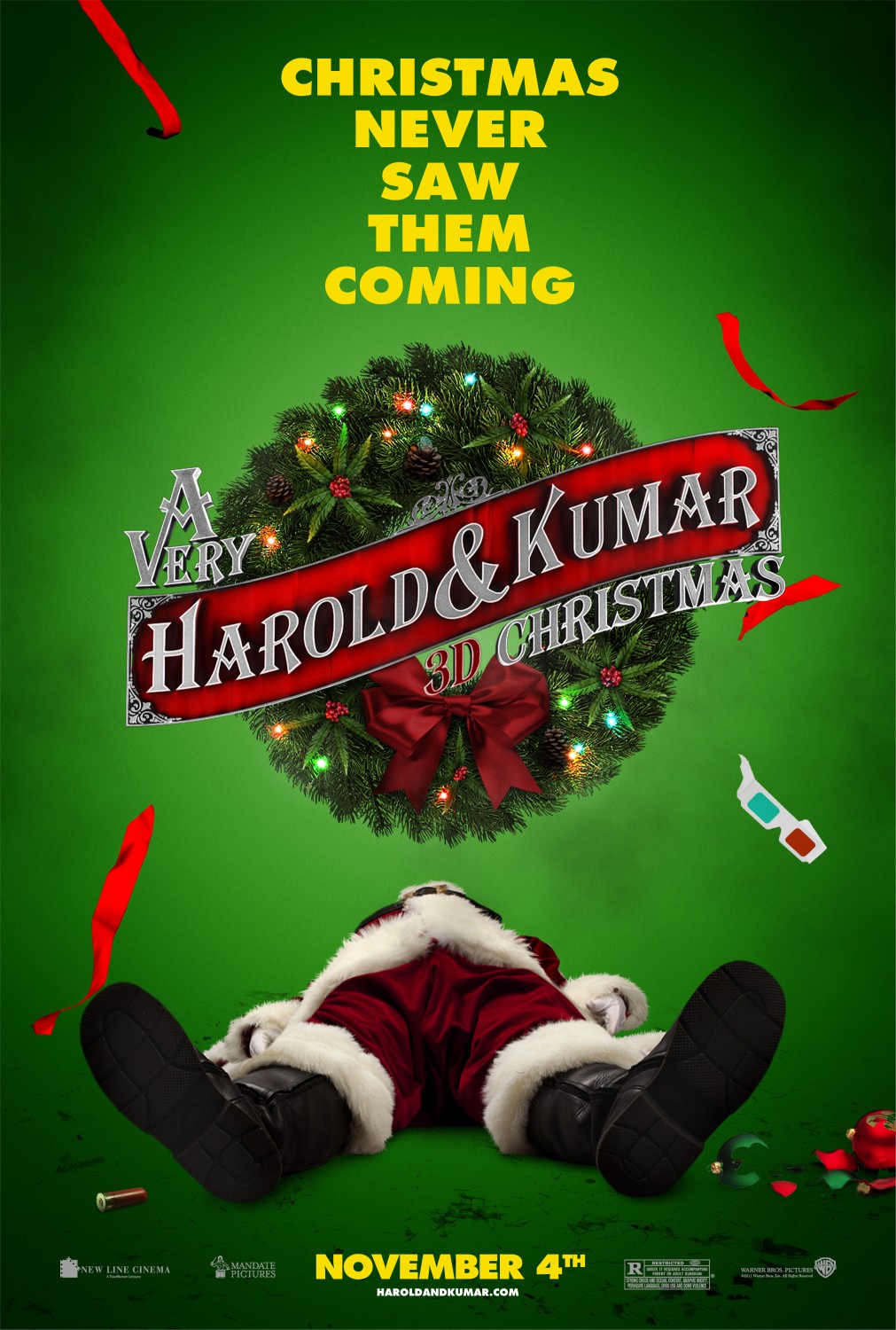 Extra Large Movie Poster Image for A Very Harold & Kumar Christmas (#1 of 13)
