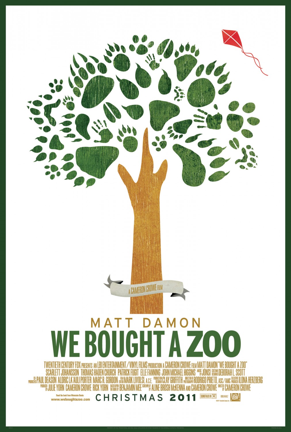 Extra Large Movie Poster Image for We Bought a Zoo (#2 of 9)