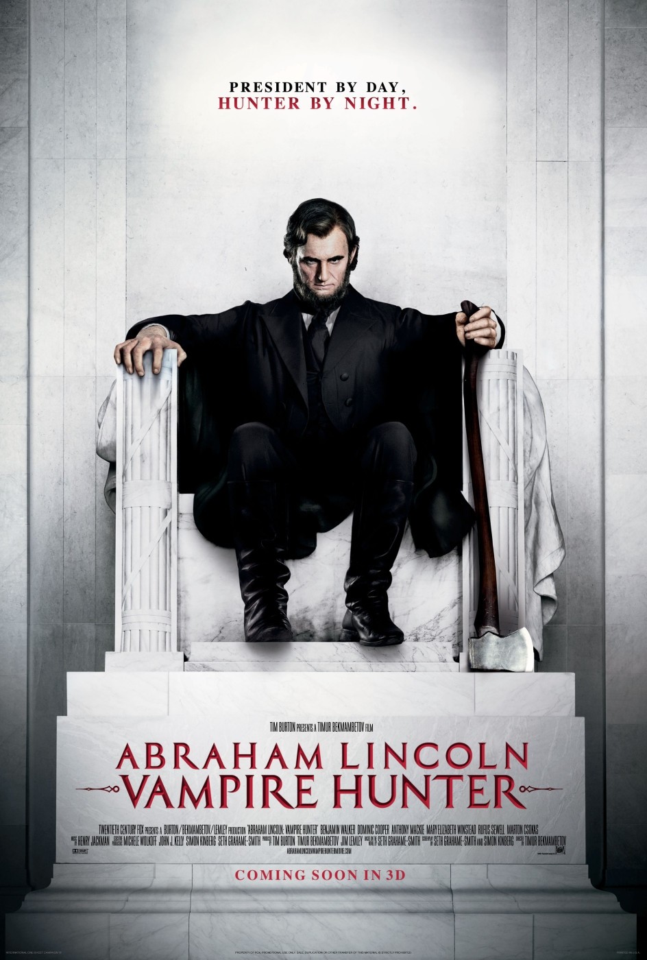 Extra Large Movie Poster Image for Abraham Lincoln: Vampire Hunter (#2 of 5)