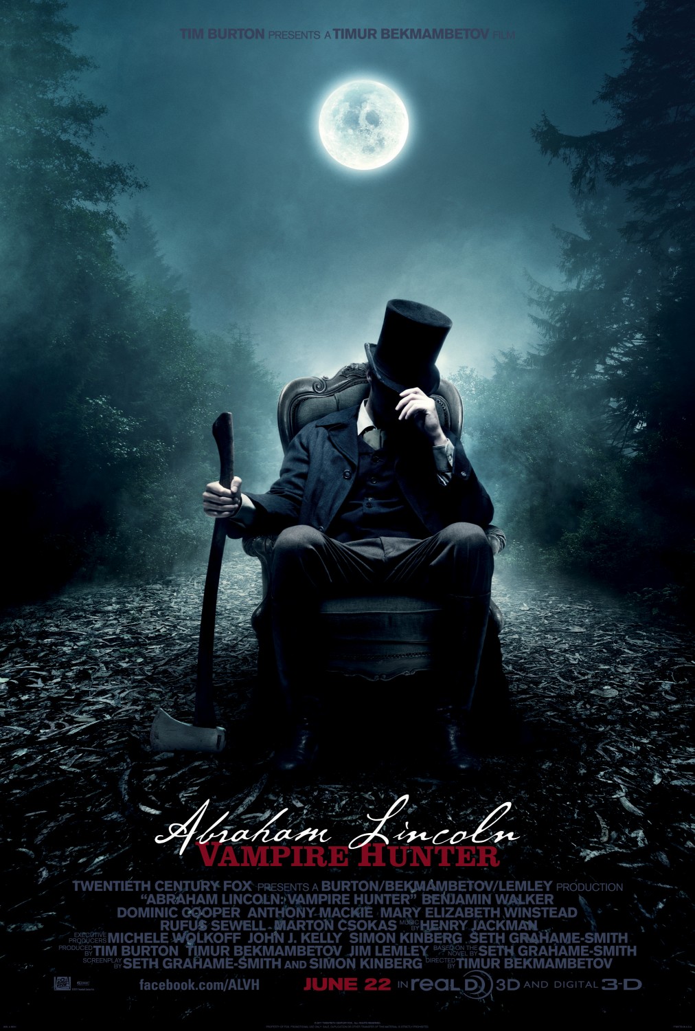 Extra Large Movie Poster Image for Abraham Lincoln: Vampire Hunter (#1 of 5)