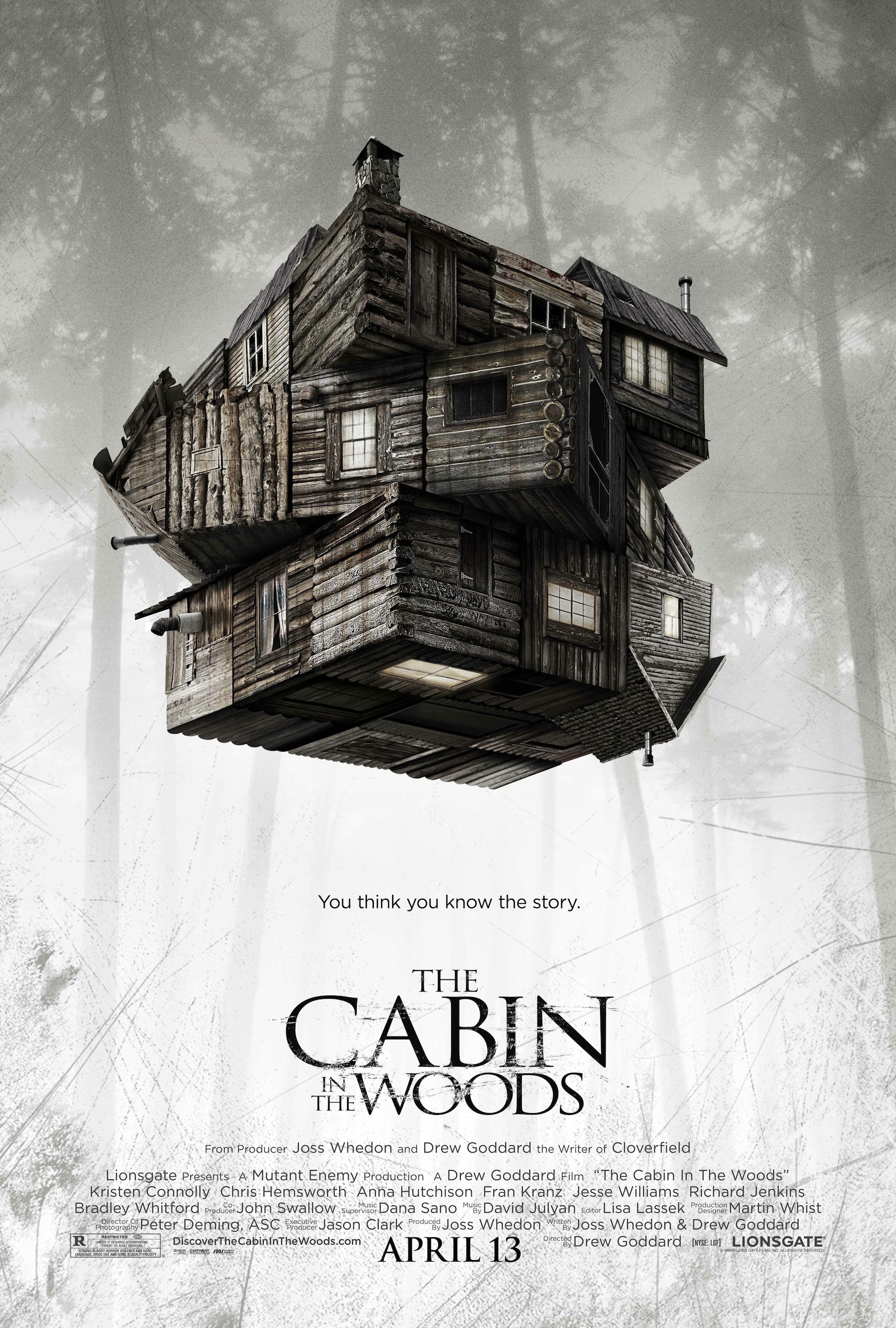 Mega Sized Movie Poster Image for The Cabin in the Woods (#4 of 10)