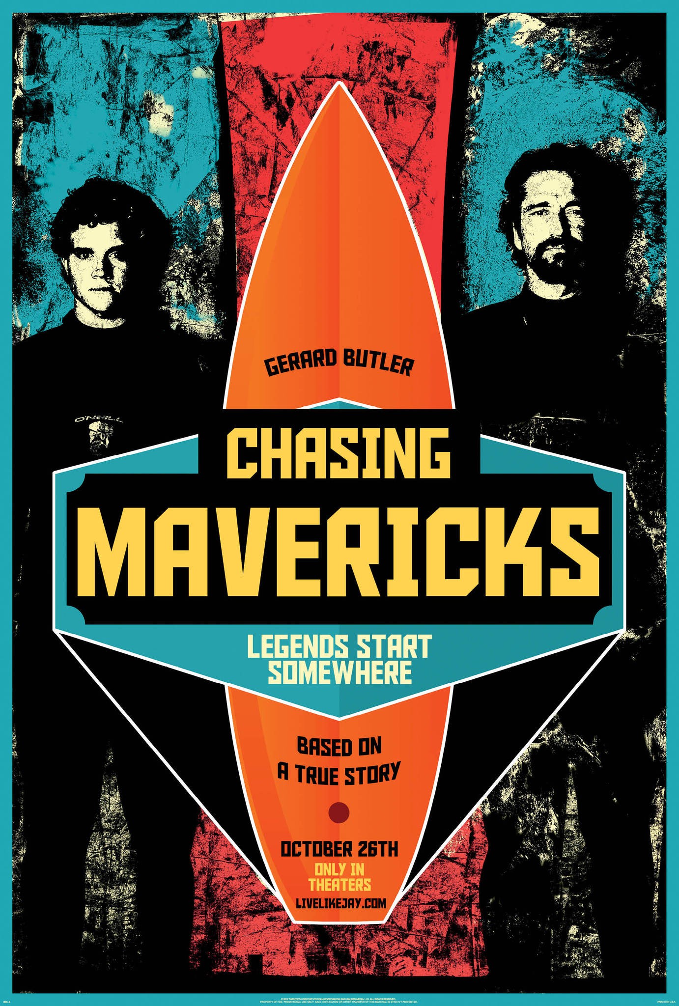 Mega Sized Movie Poster Image for Chasing Mavericks (#1 of 7)