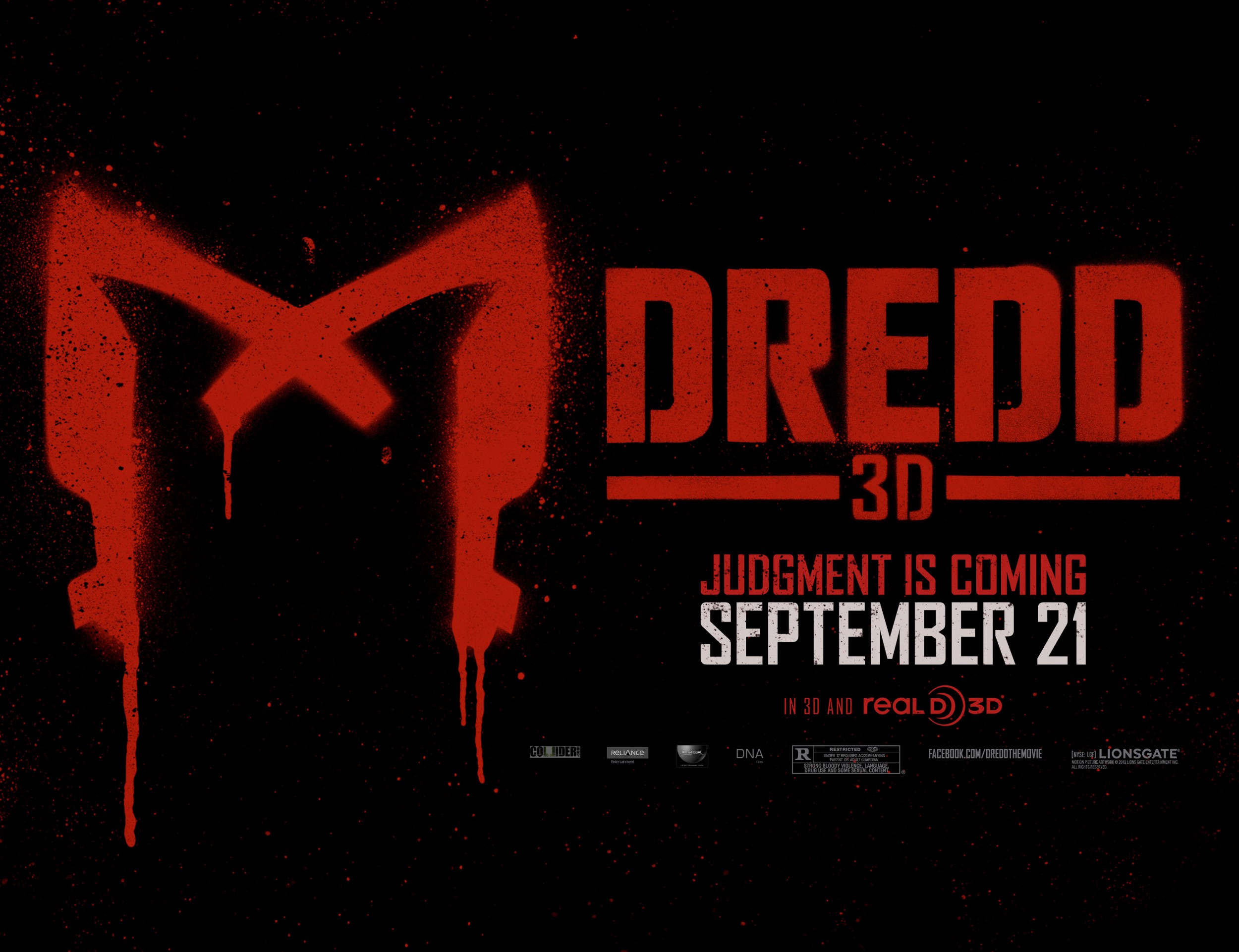 Mega Sized Movie Poster Image for Dredd (#3 of 3)