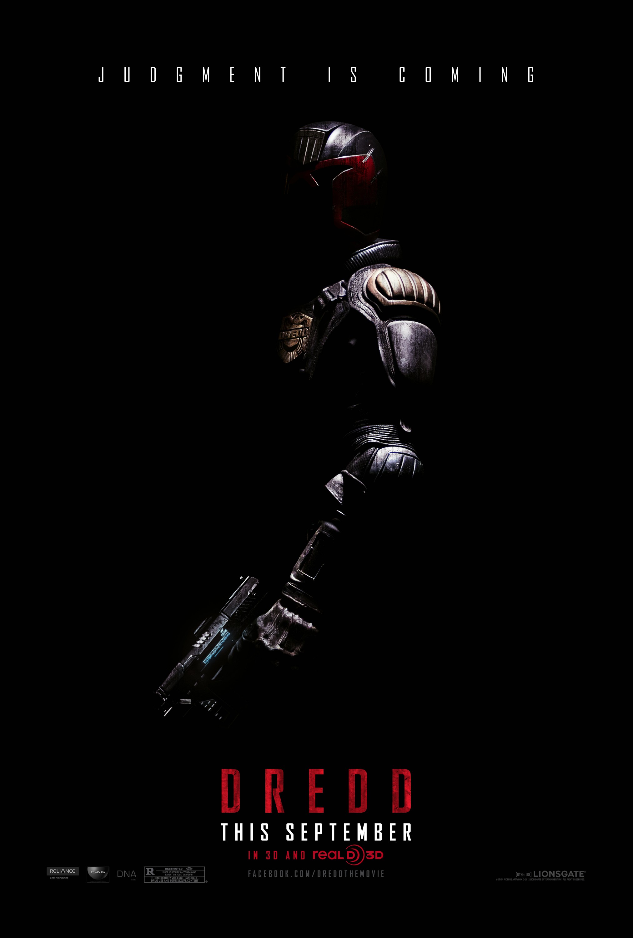 Mega Sized Movie Poster Image for Dredd (#1 of 3)
