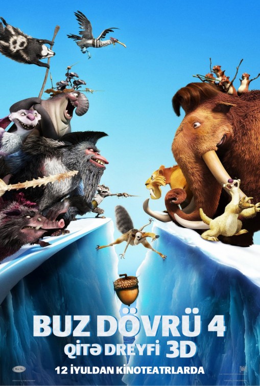 Ice Age: Continental Drift Movie Poster