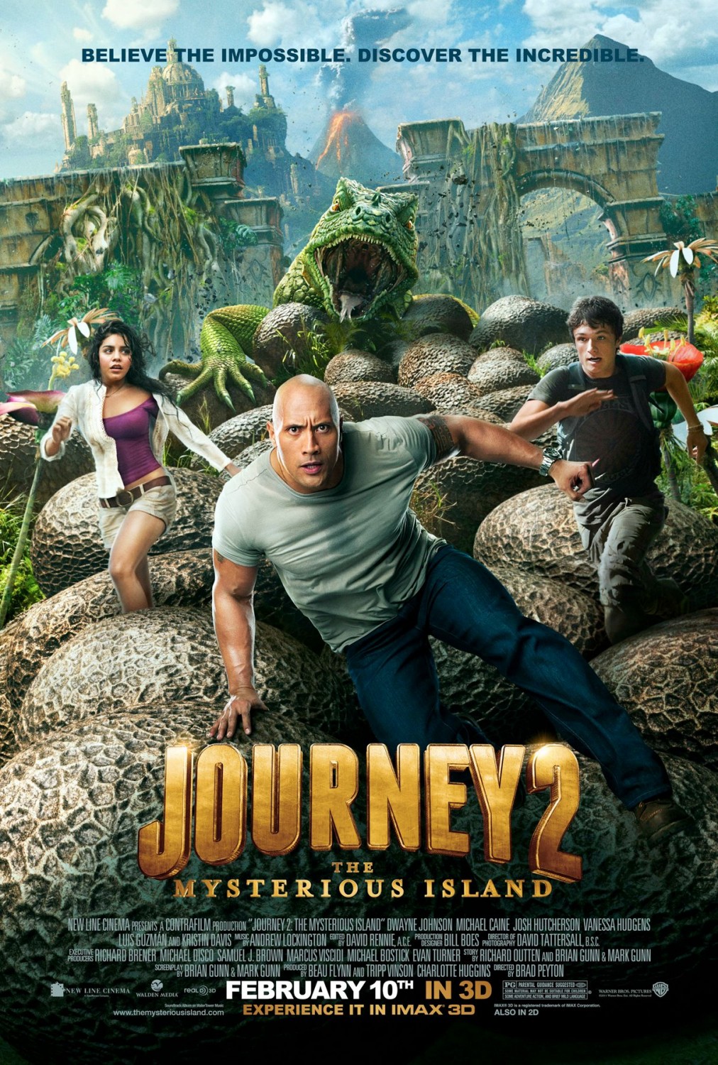 Extra Large Movie Poster Image for Journey 2: The Mysterious Island (#1 of 6)