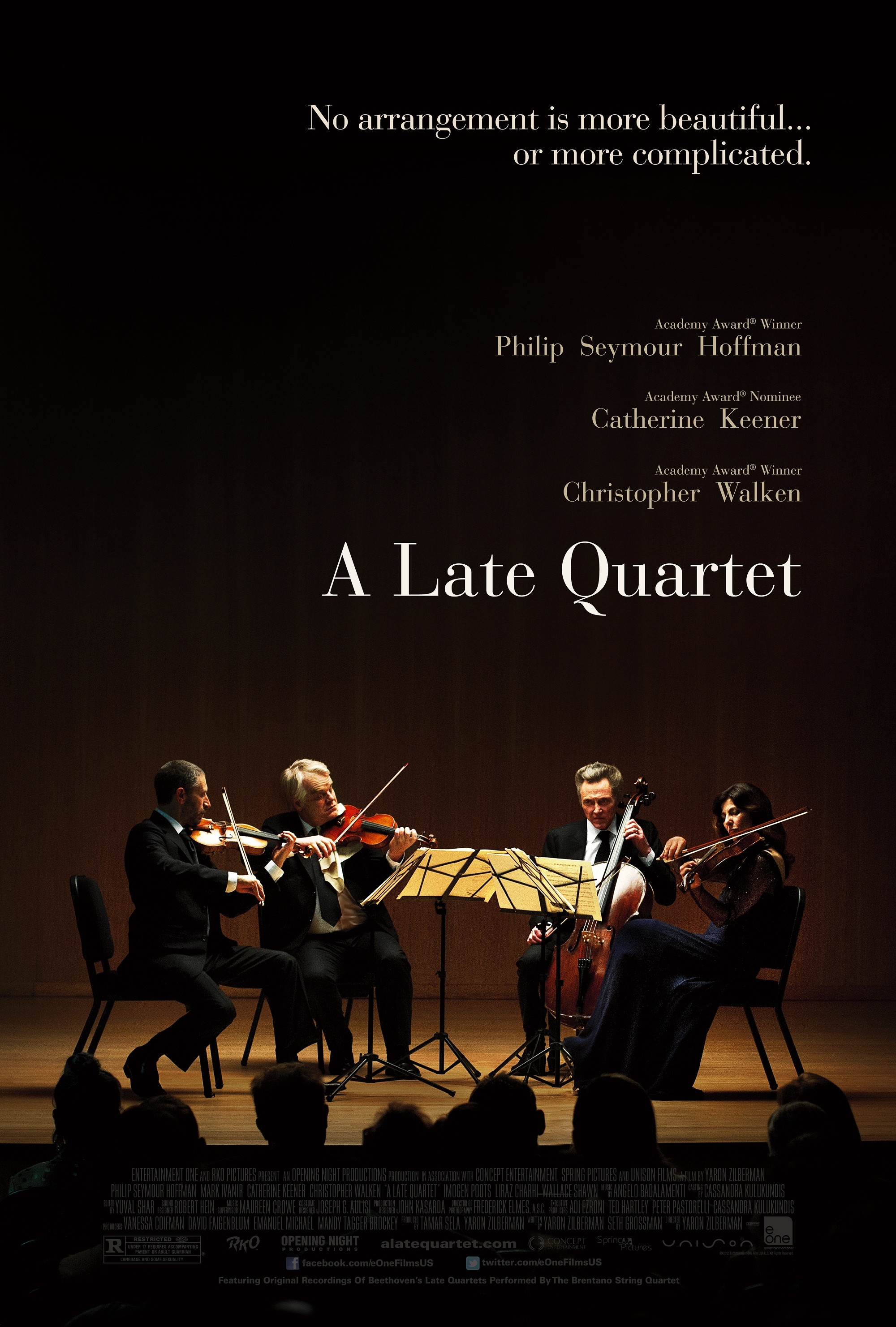 Mega Sized Movie Poster Image for A Late Quartet (#1 of 5)
