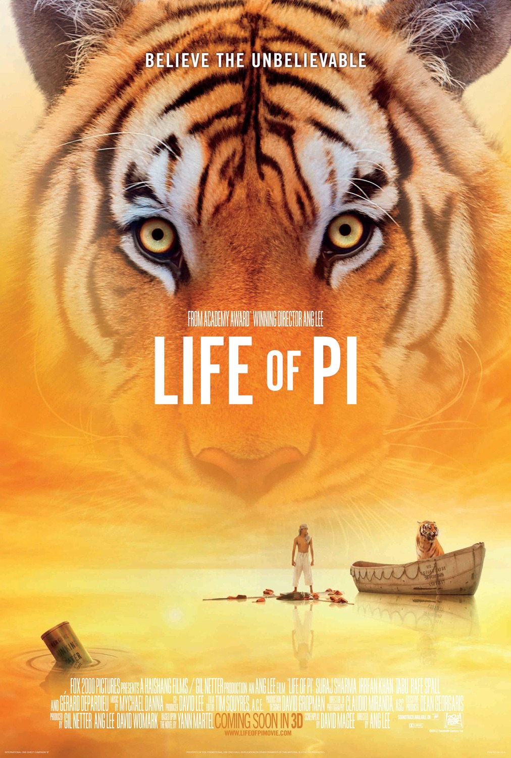 Extra Large Movie Poster Image for Life of Pi