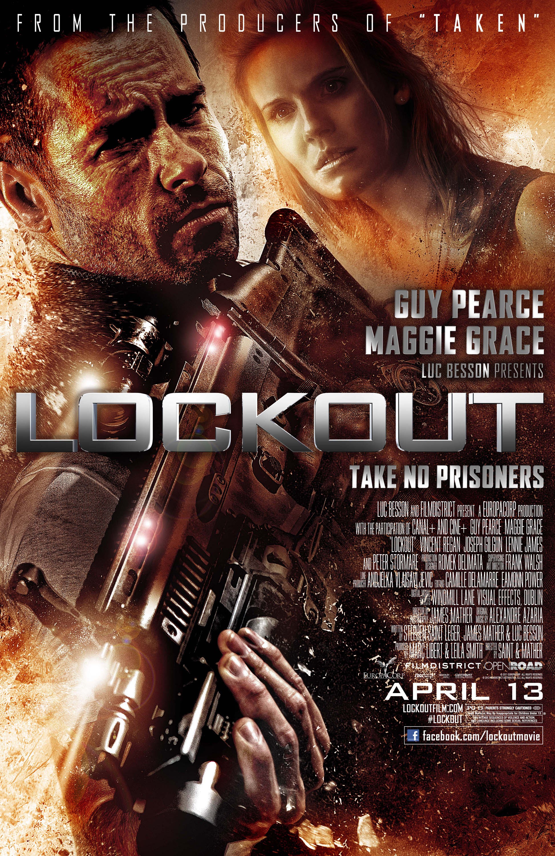 Mega Sized Movie Poster Image for Lockout (#1 of 10)