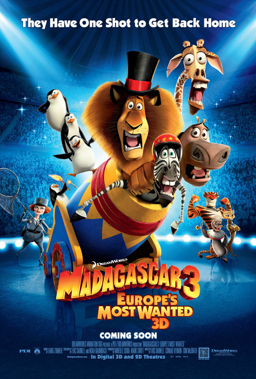 Madagascar 3 Movie Poster