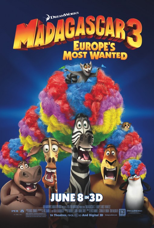 Madagascar 3 Movie Poster