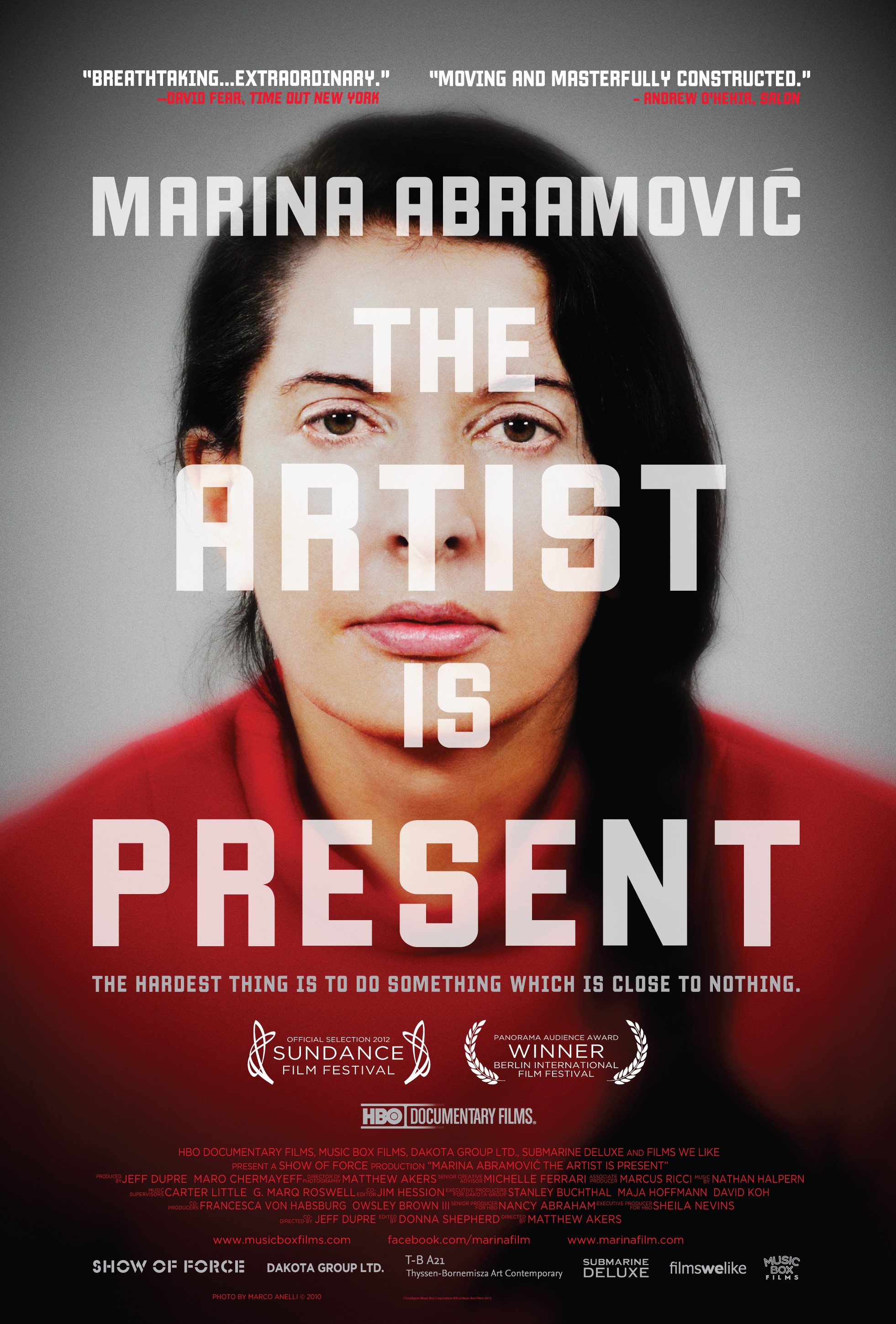 Mega Sized Movie Poster Image for Marina Abramovic: The Artist Is Present 