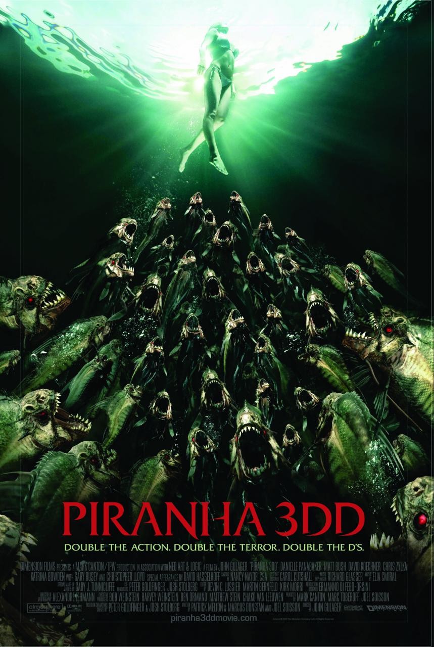 Extra Large Movie Poster Image for Piranha 3DD (#1 of 5)